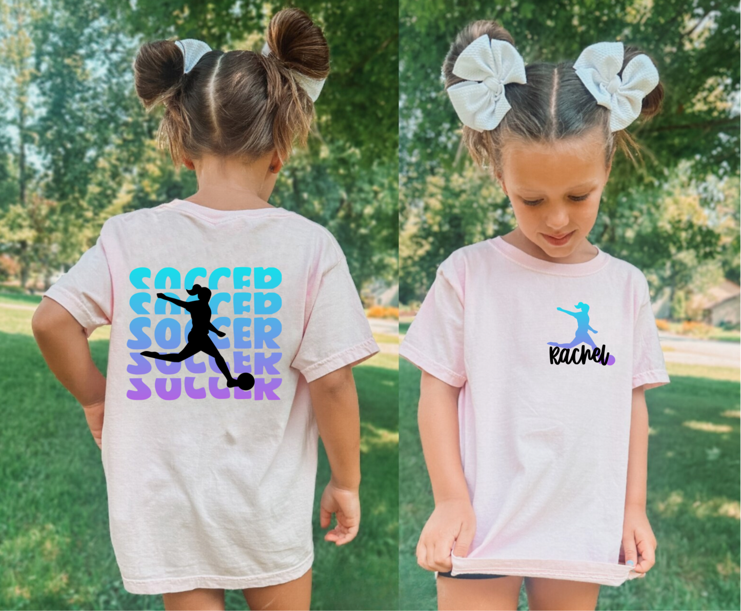 Custom Soccer Girls Shirt Comfort Colors