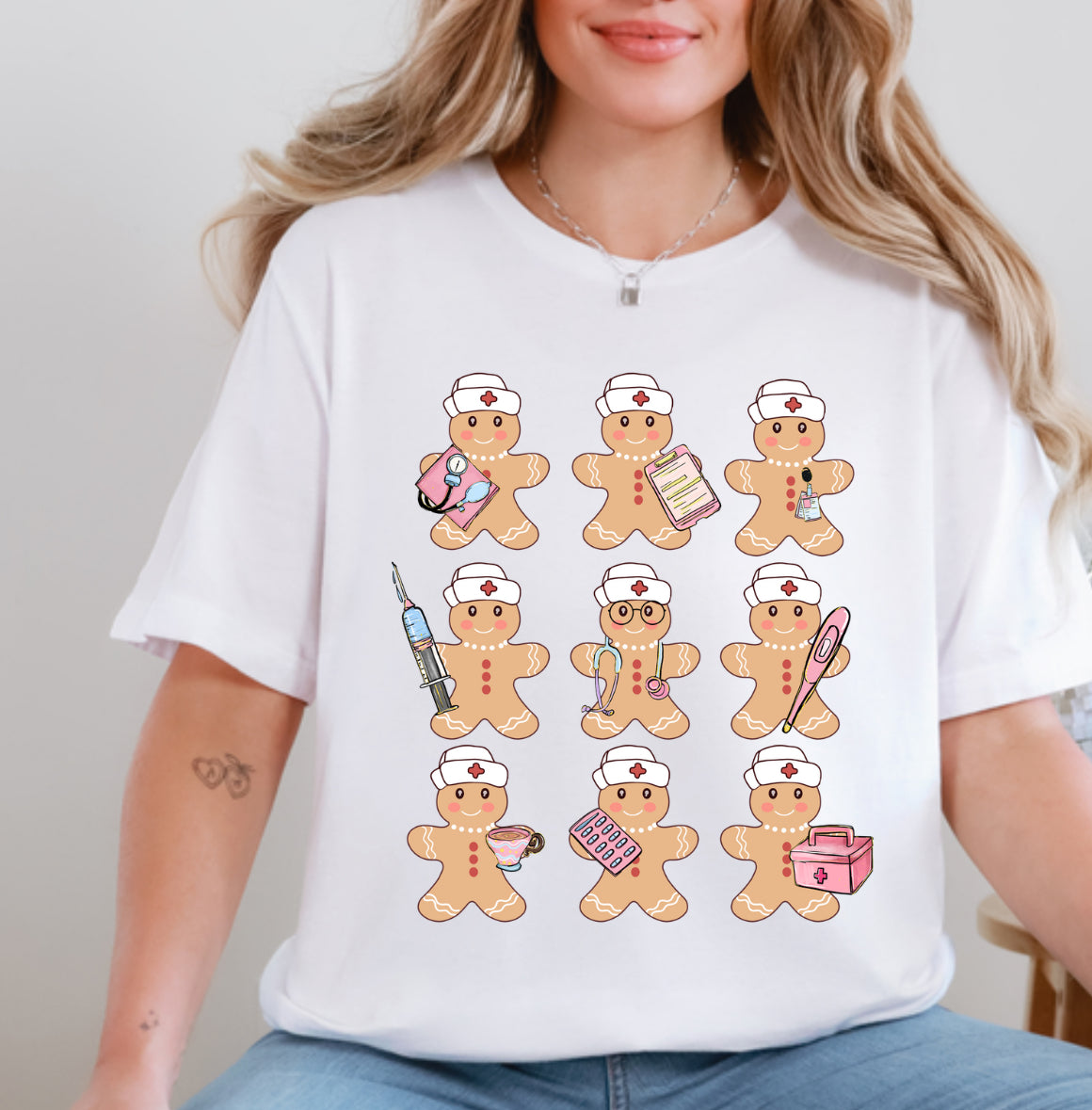 Gingerbread Nurse Christmas Sweatshirt