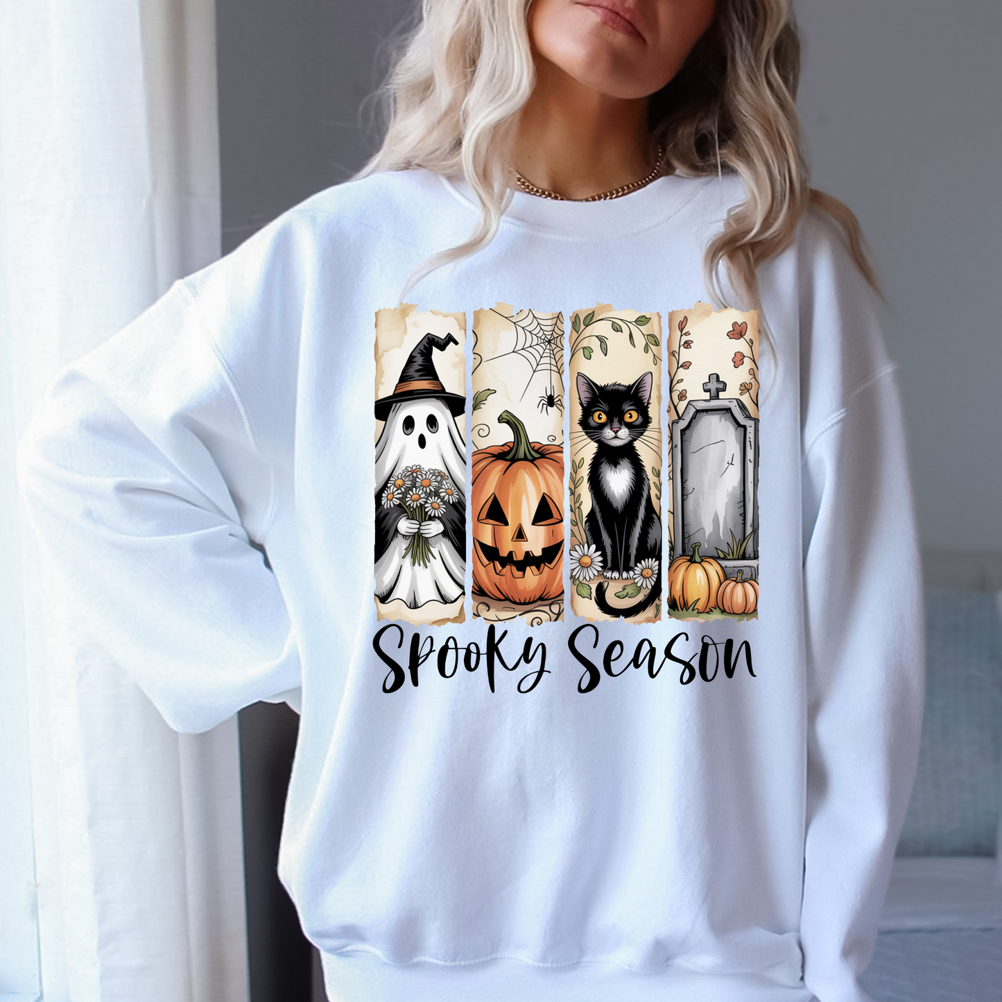 Spooky Season Halloween Crewneck Sweatshirt