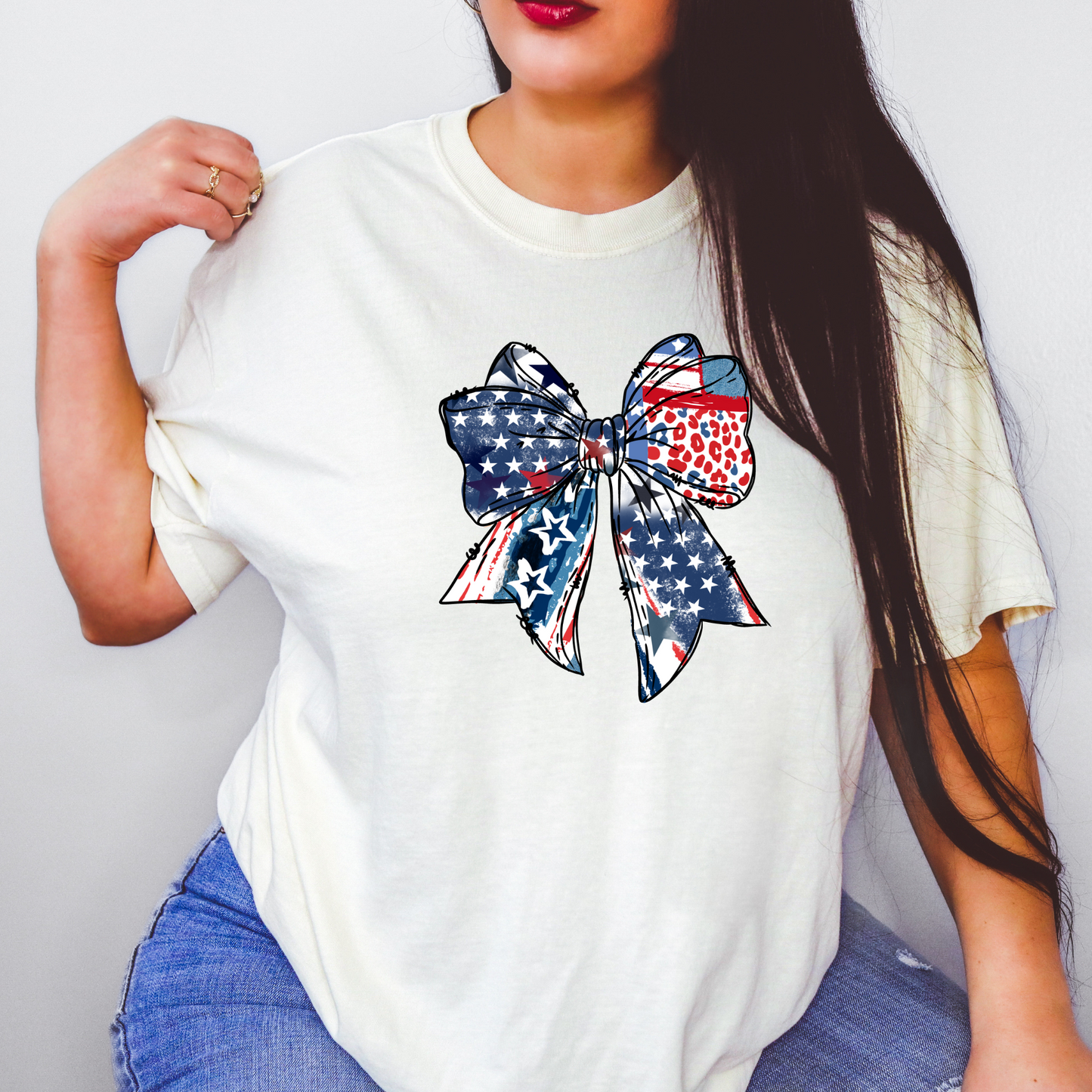 Patriotic Coquette Bow Shirt