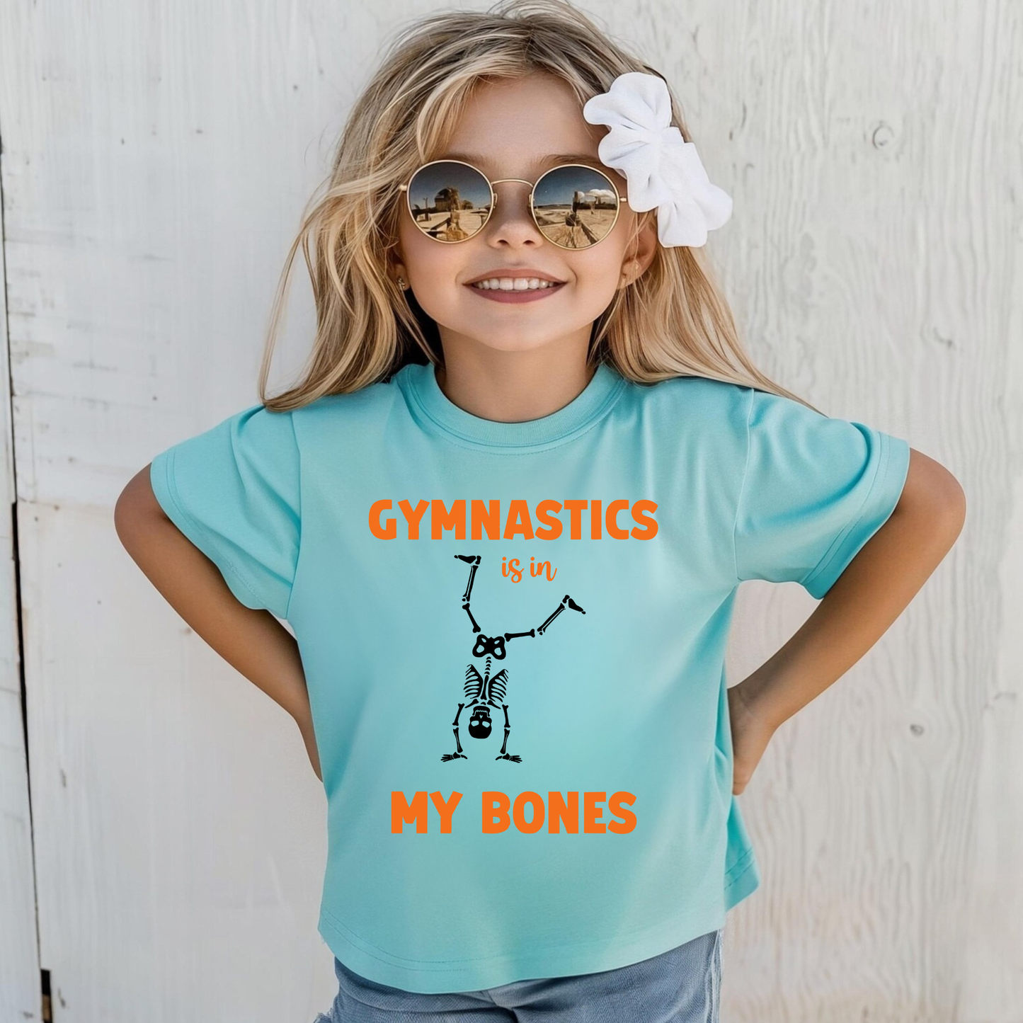Halloween Gymnastics Shirt for Girls | Spooky Gymnast Tee | Cute Fall Gymnastics Outfit