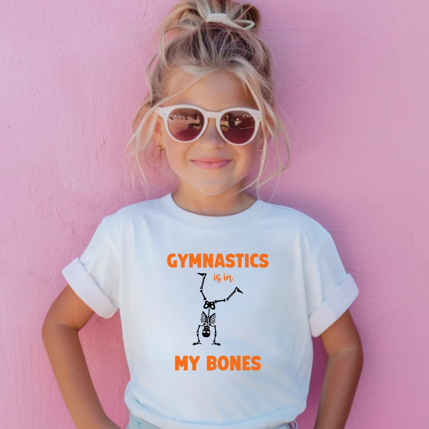 Halloween Gymnastics Shirt for Girls | Spooky Gymnast Tee | Cute Fall Gymnastics Outfit