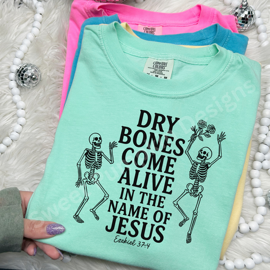 Christian Halloween Shirt | Ezekiel 37 “Dry Bones Come Alive” Tee | Faith Over Fear Fall Shirt