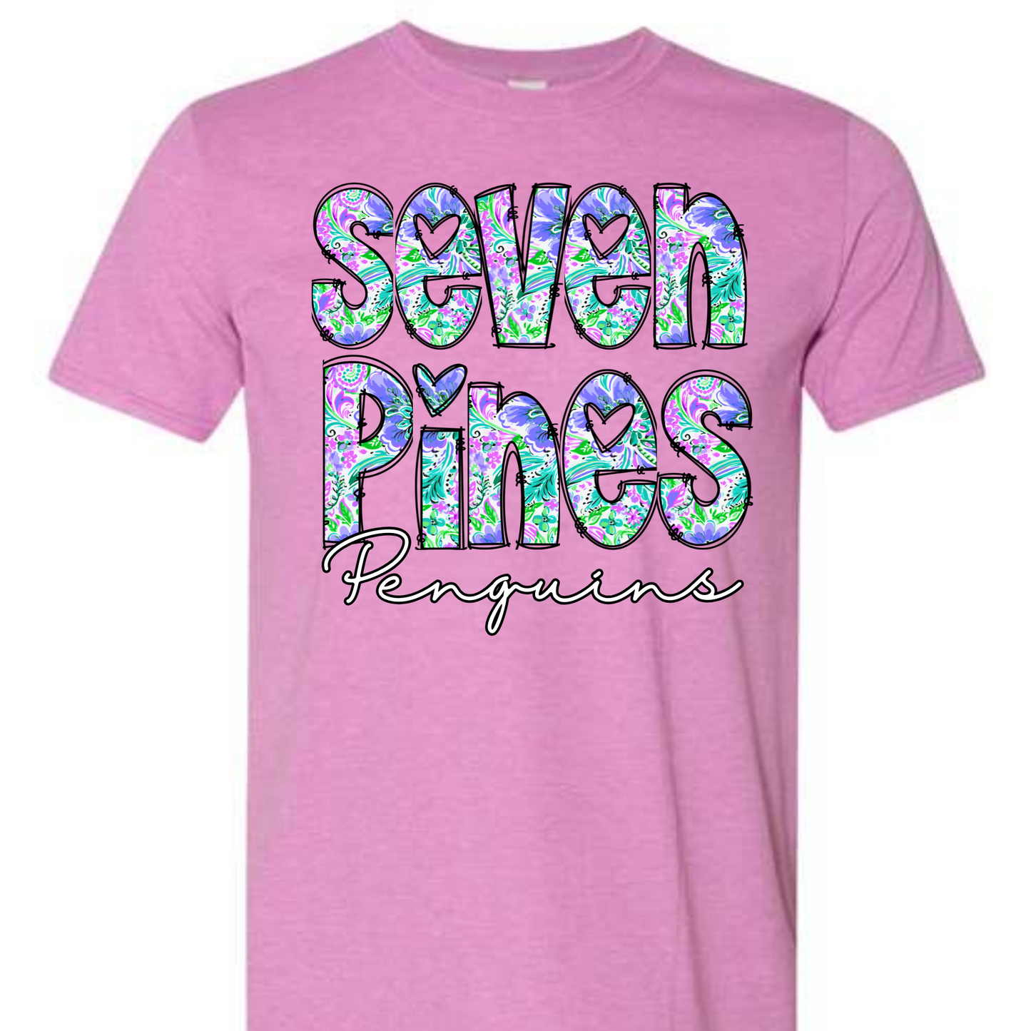 Seven Pines Elementary School Shirt Design 17