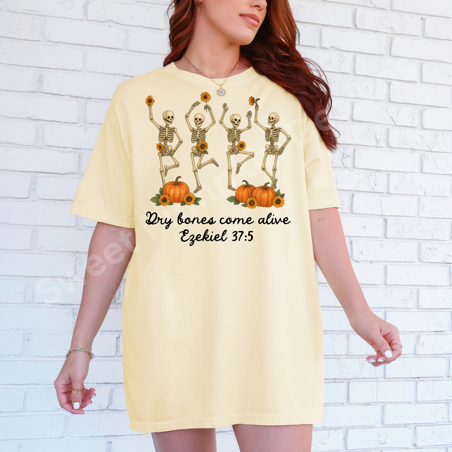 Christian Halloween Shirt | Ezekiel 37 “Dry Bones Come Alive” Tee | Faith Over Fear Fall Shirt