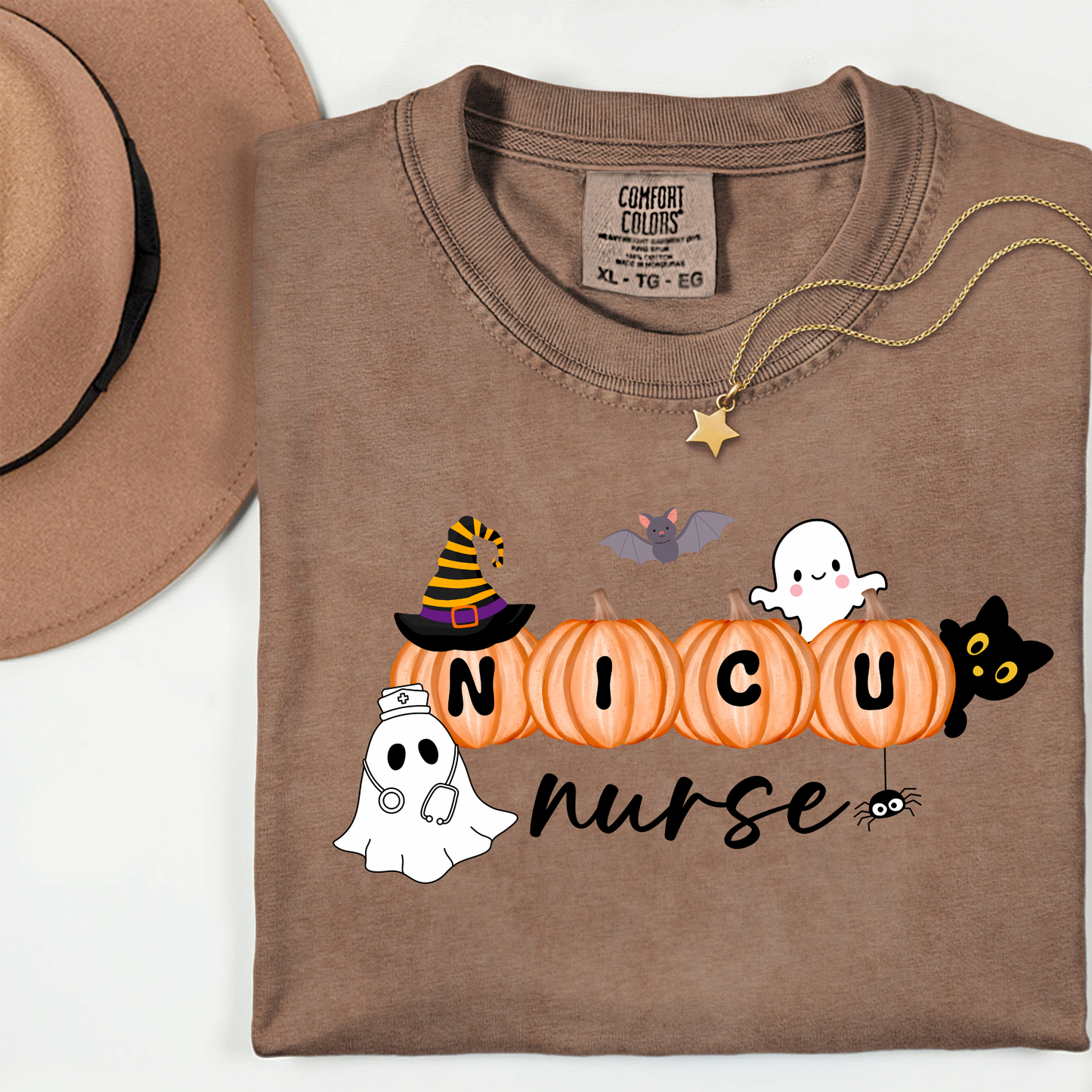 Halloween NICU Nurse Comfort Colors Shirt β Spooky Cute Nurse Tee