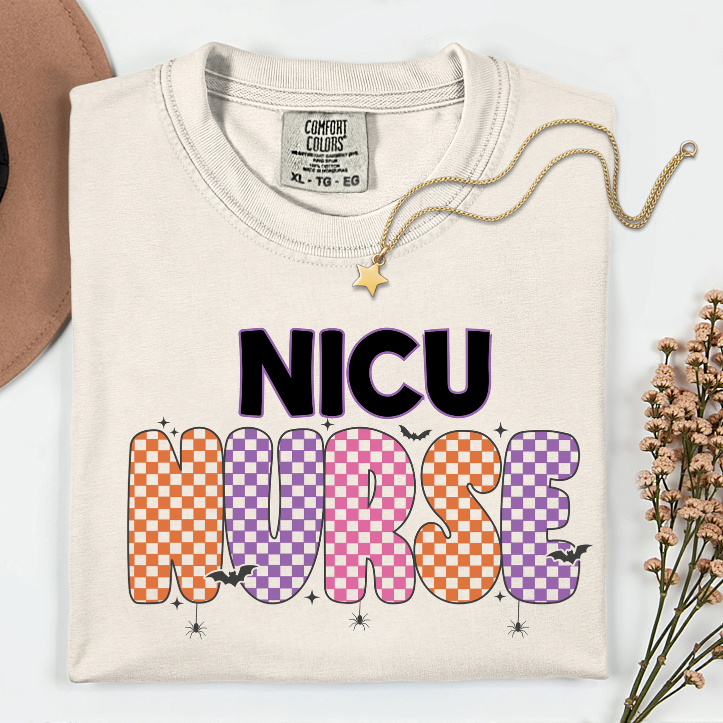 Halloween NICU Nurse Comfort Colors Shirt β Spooky Cute Nurse Tee