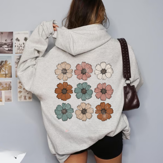 Retro Flower Hoodie