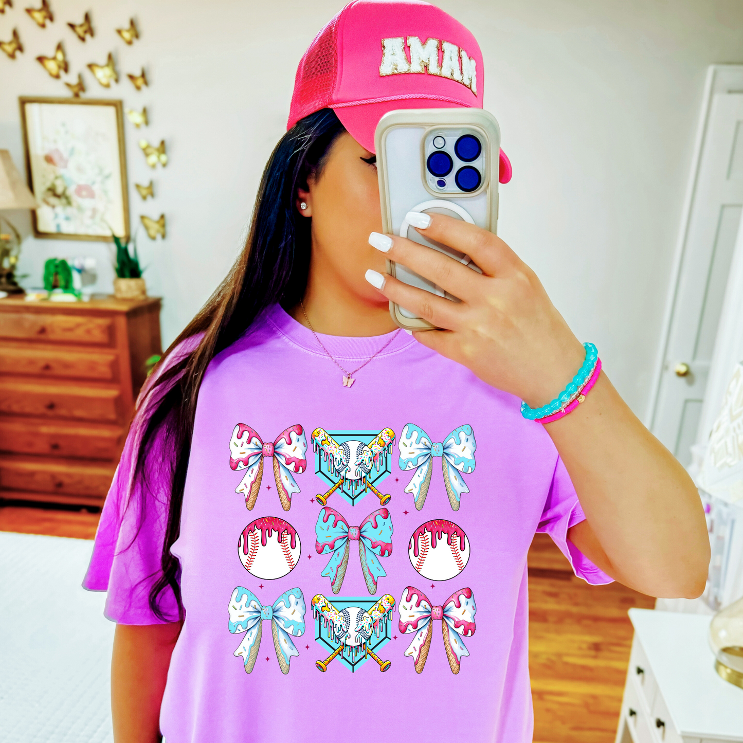 Coquette Baseball Drip Shirt