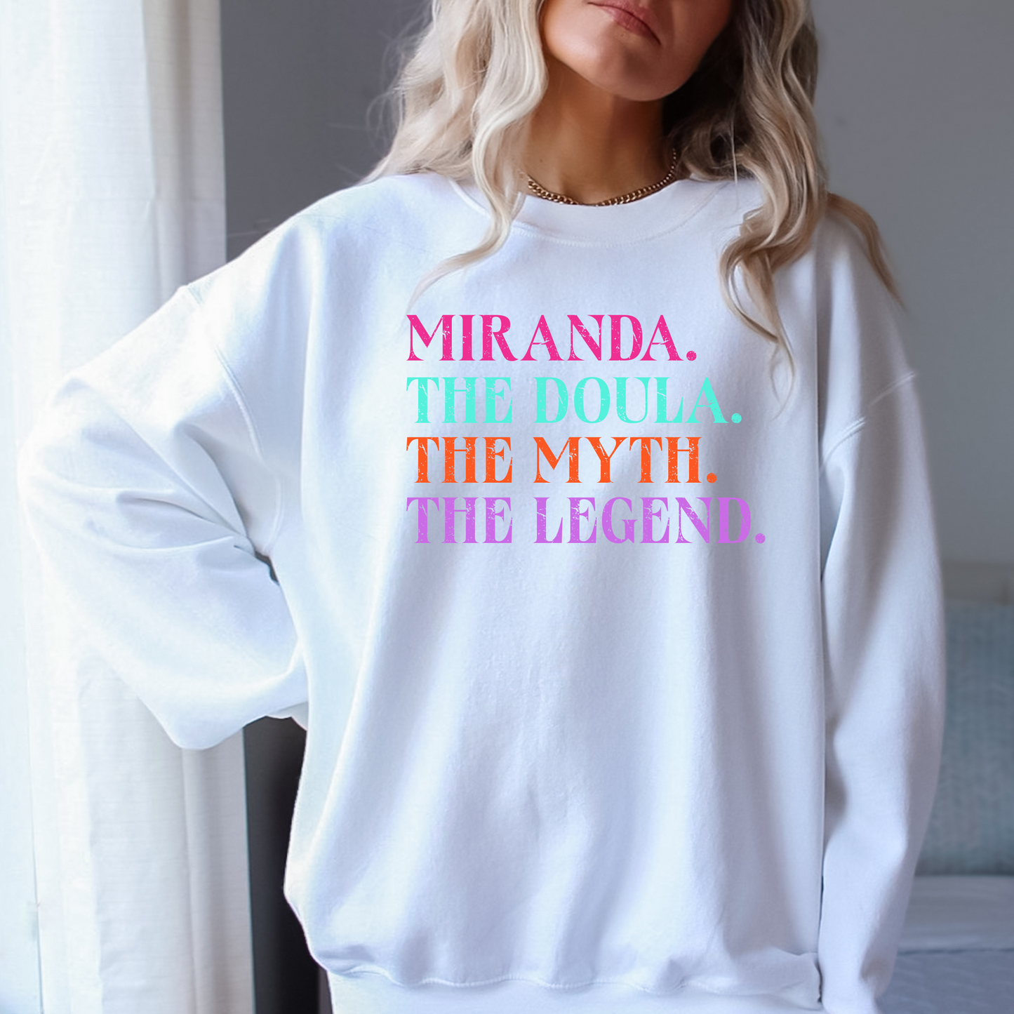 Custom Doula Crewneck Sweatshirt
