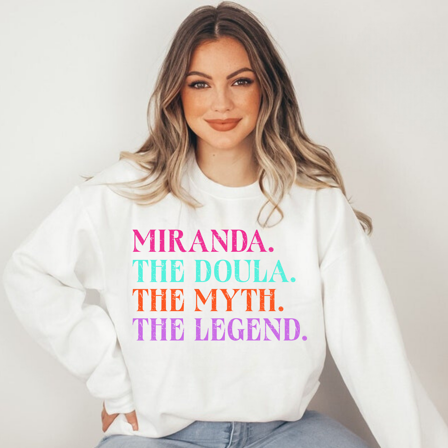 Custom Doula Crewneck Sweatshirt