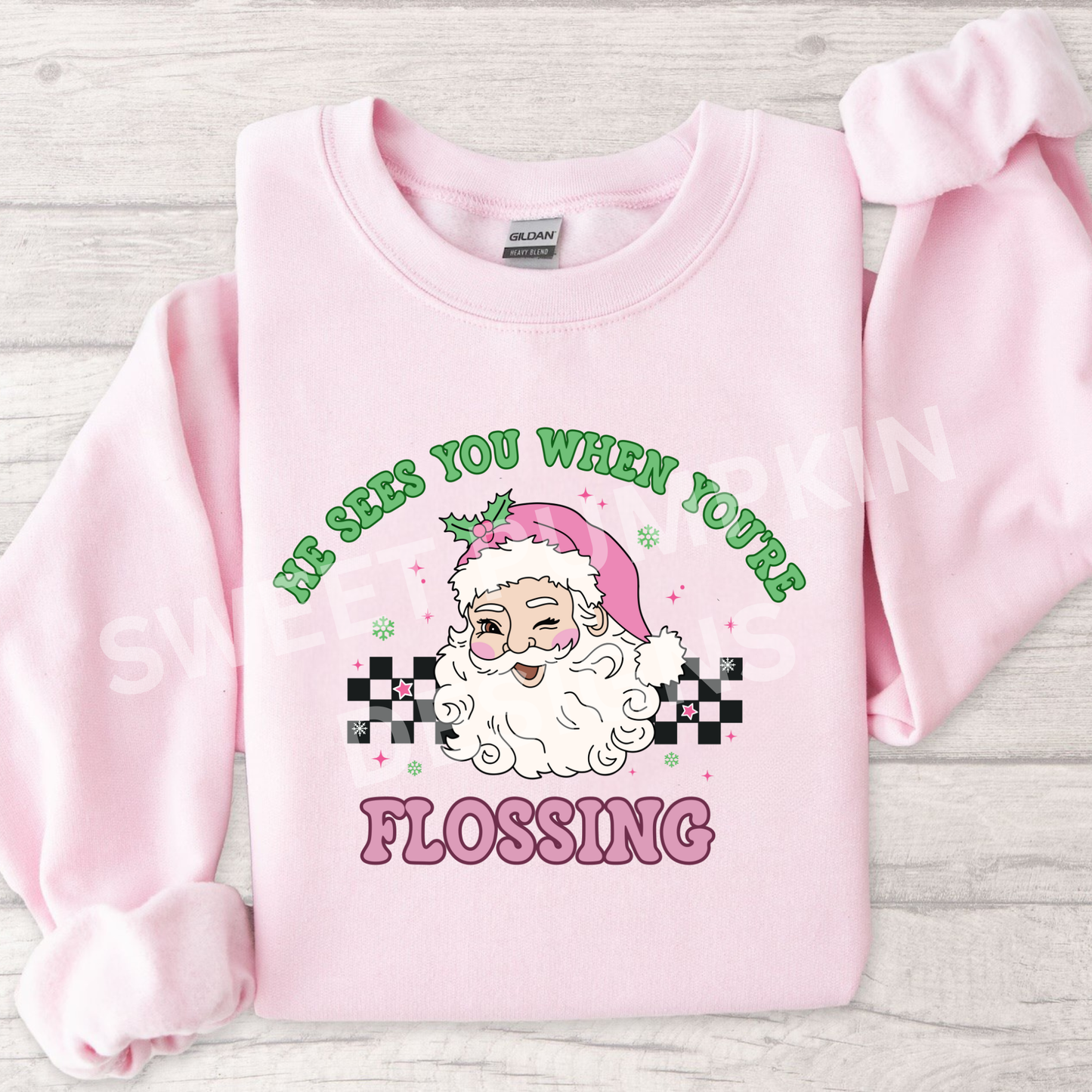 Dental Christmas Sweatshirt on Gildan 18000 Crewneck