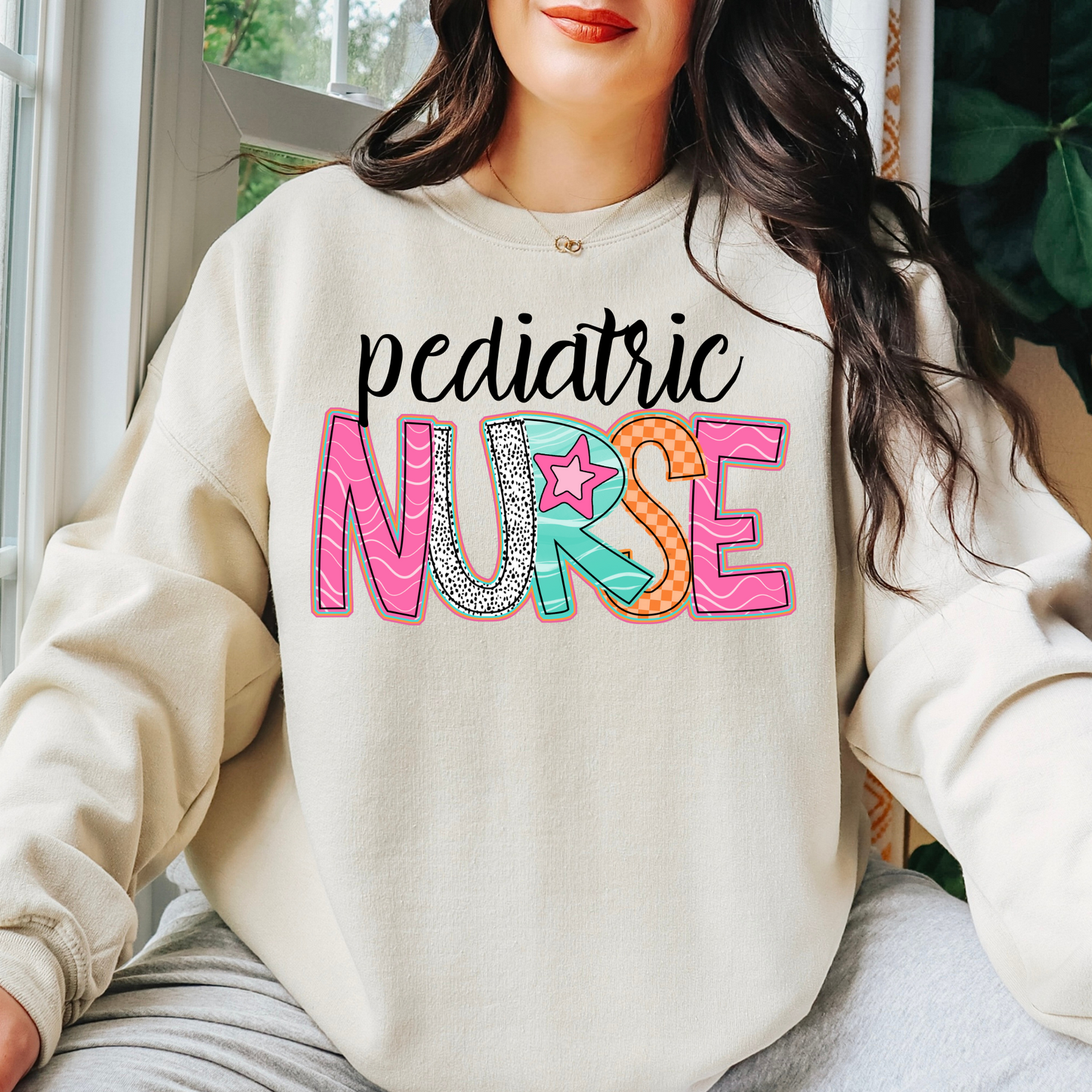 Pediatric Nurse Crewneck Sweatshirt
