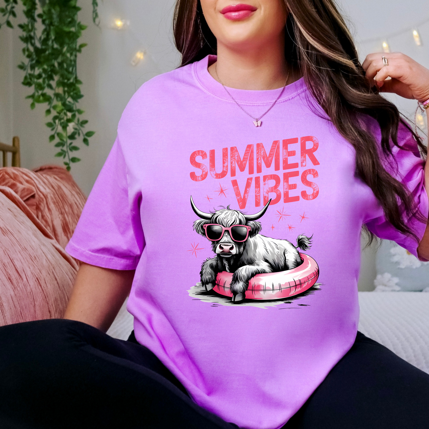 Summer Highland Cow Shirt
