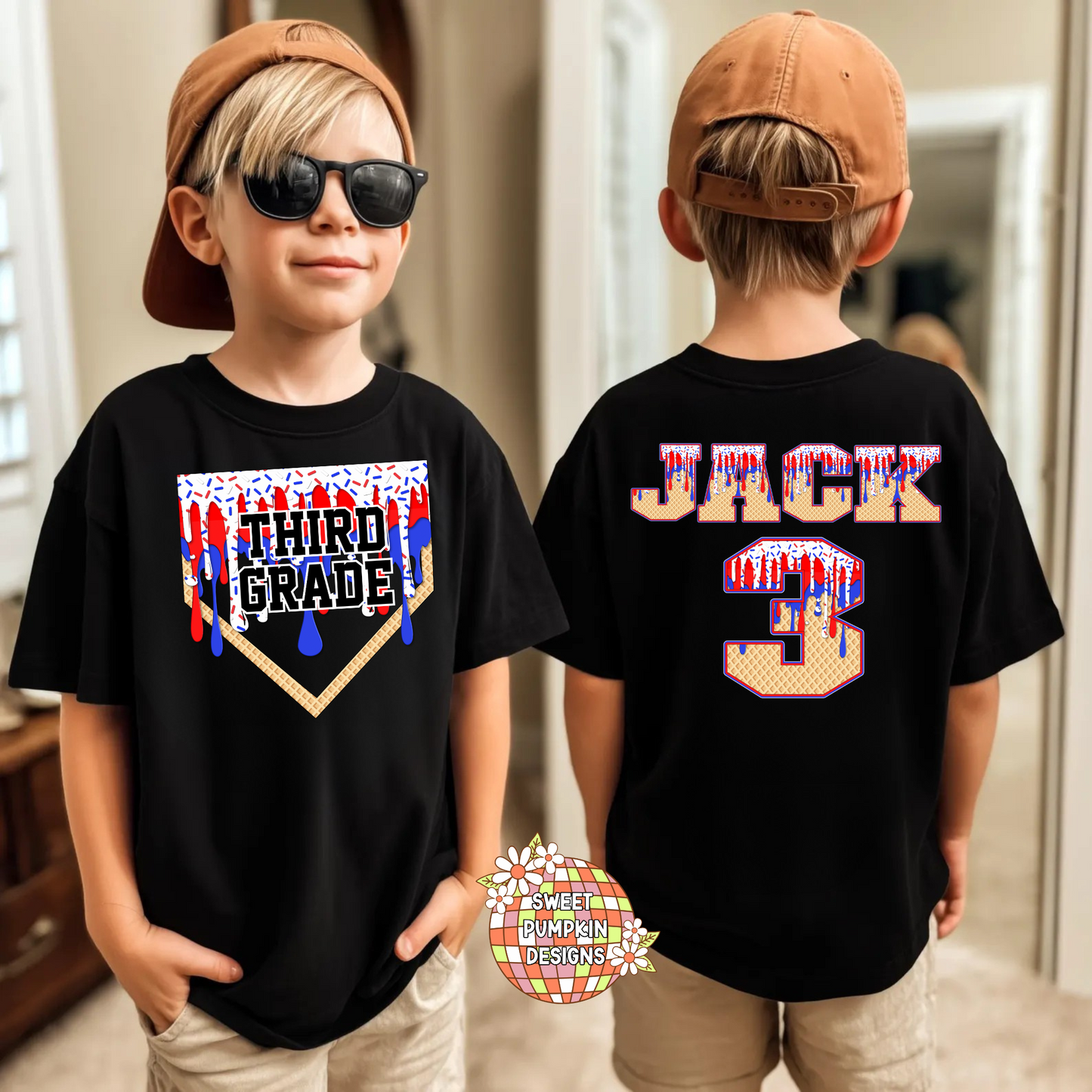 Ice Cream Drip Back to School Shirt for Kids - DRY FIT youth sizes