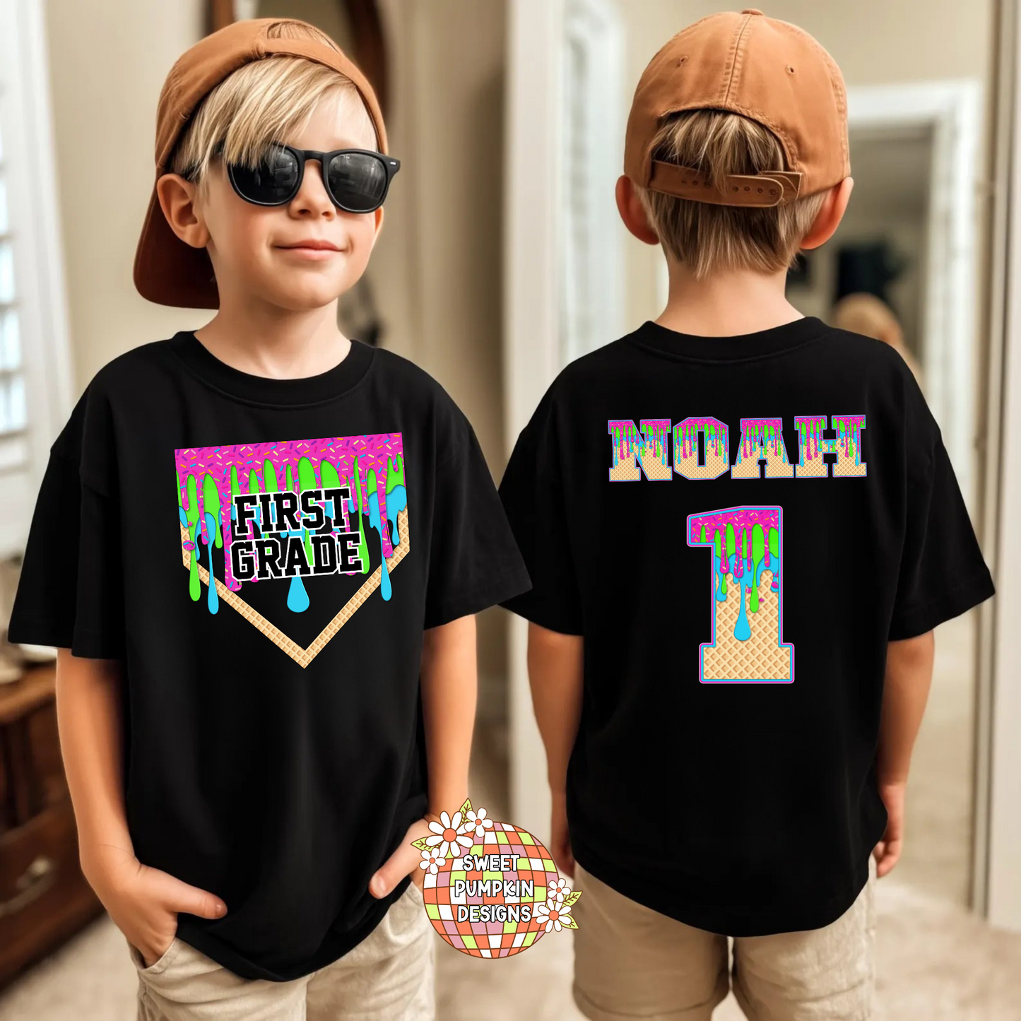 Ice Cream Drip Back to School Shirt for Kids - DRY FIT youth sizes
