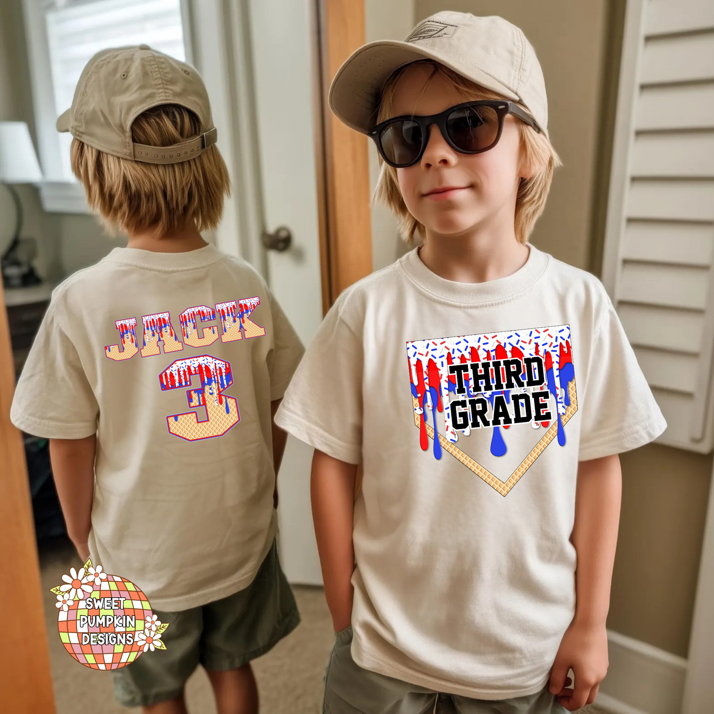 Ice Cream Drip Back to School Shirt for Kids - DRY FIT youth sizes