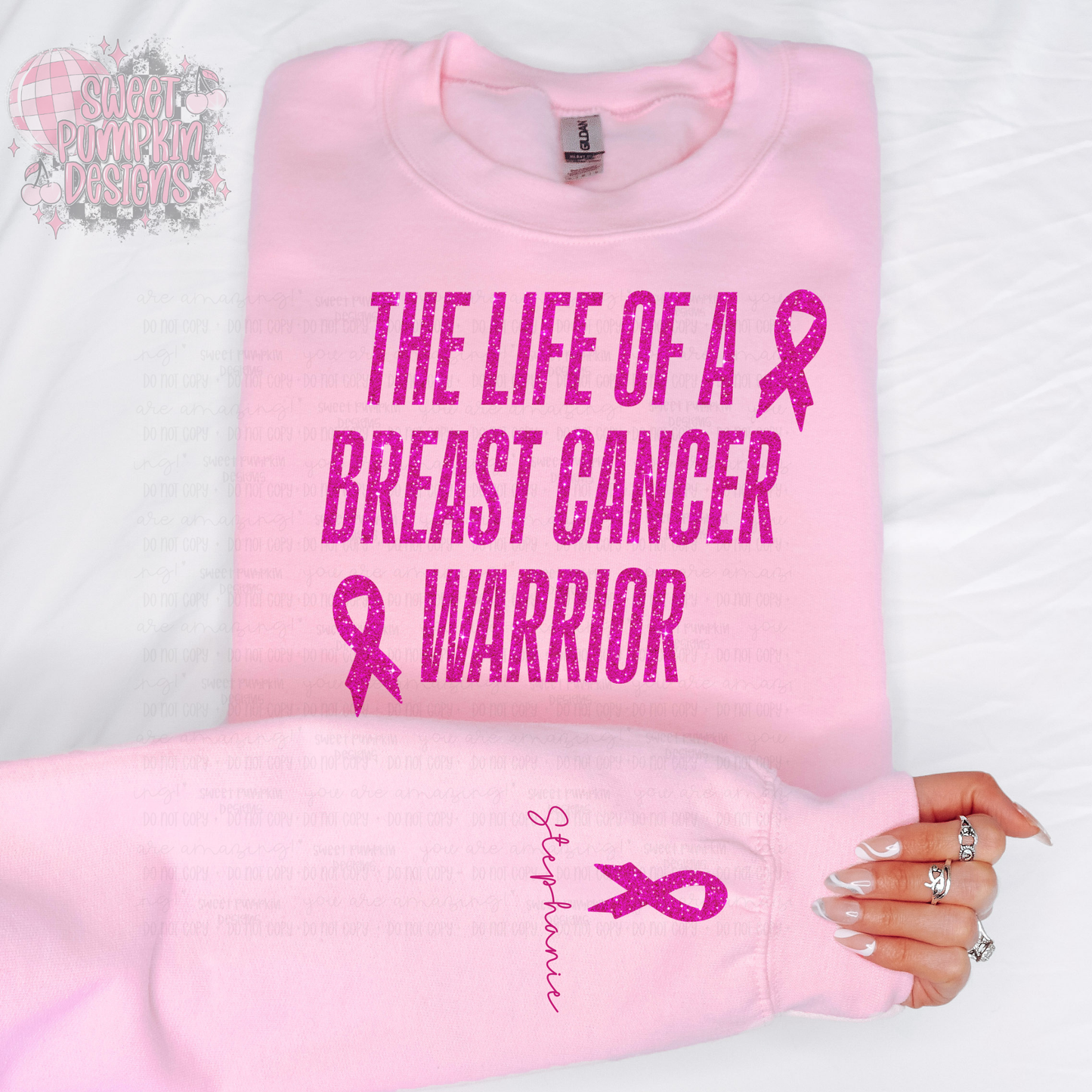 CUSTOM BREAST CANCER SURVIVOR SWEATSHIRT