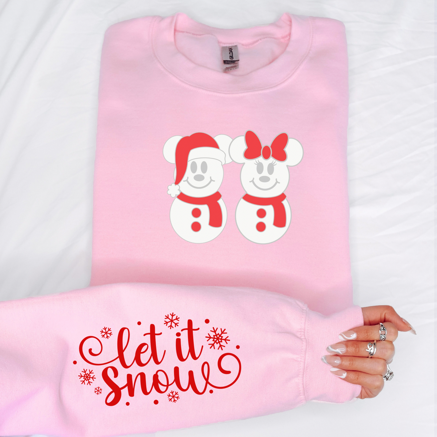 Mouse Snowman Crewneck Sweatshirt