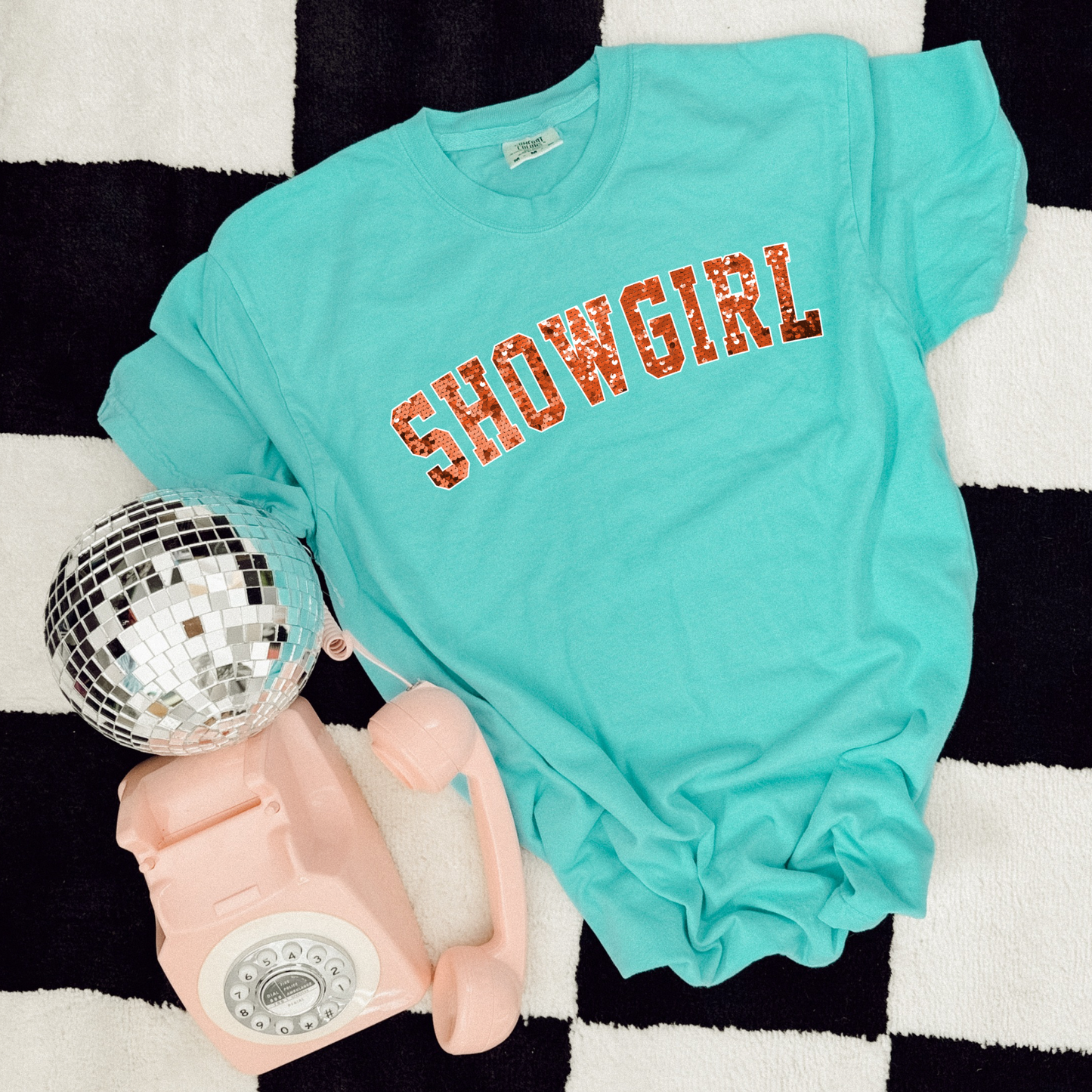 SHOWGIRL GLITTER VARSITY