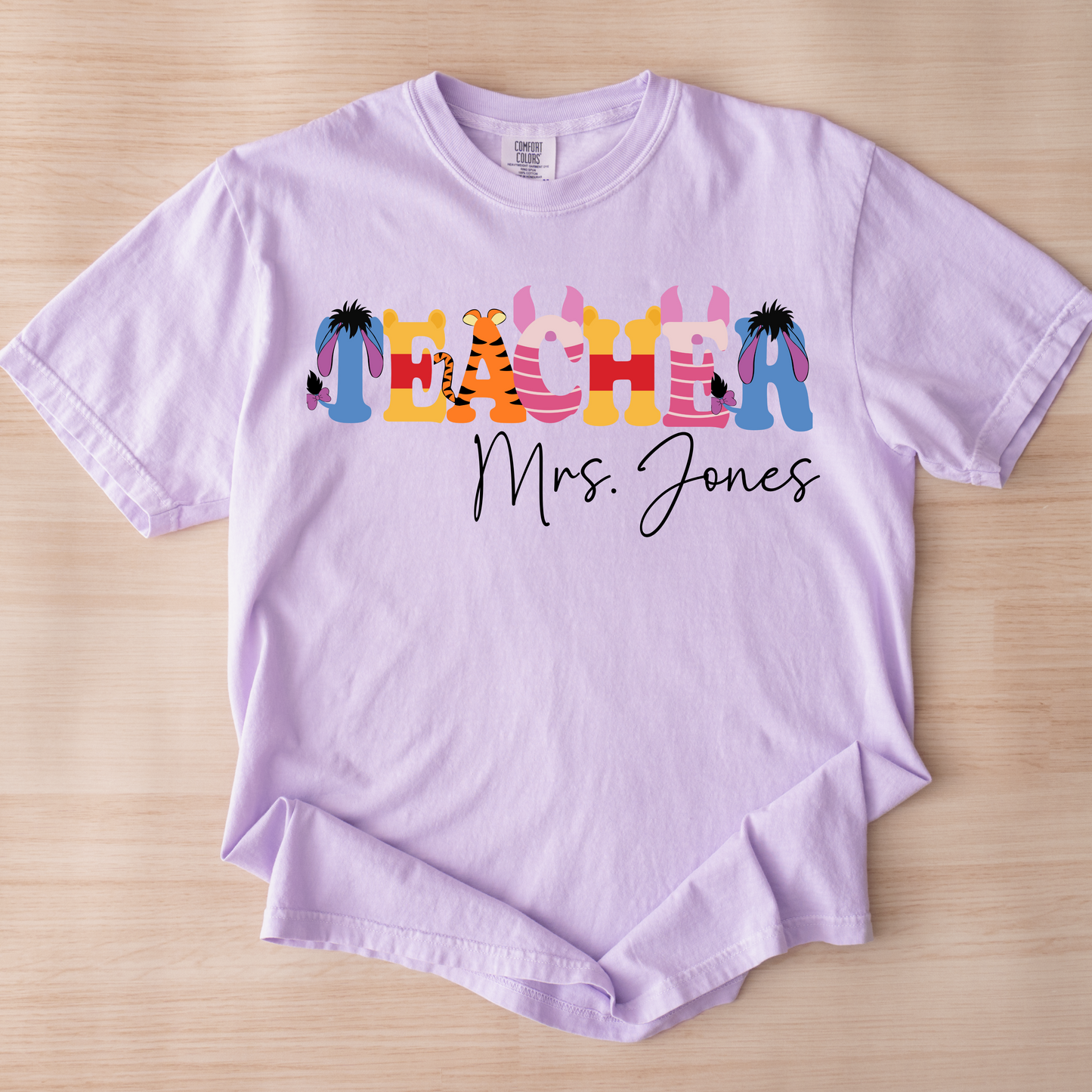 Custom Magical Forest Teacher Shirt with Name