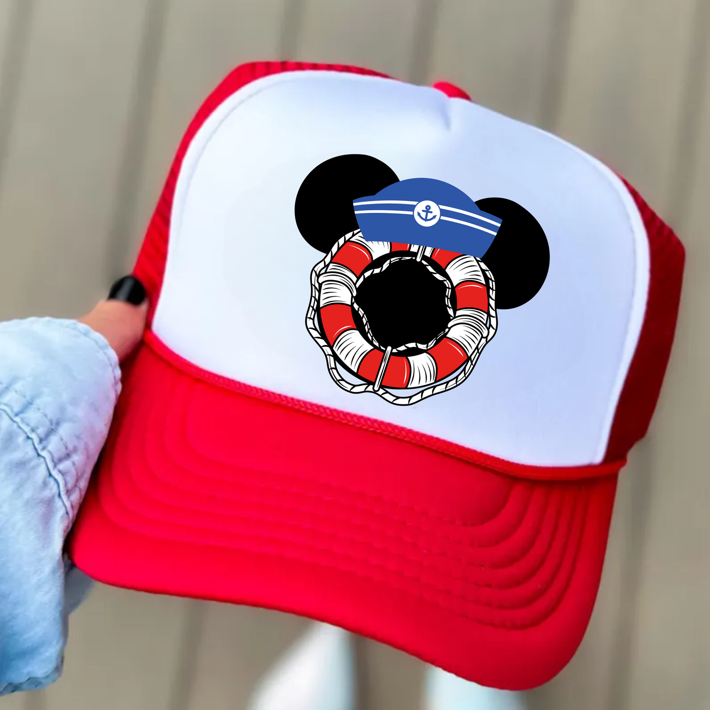 Captain Cruise Mouse Trucker Hat