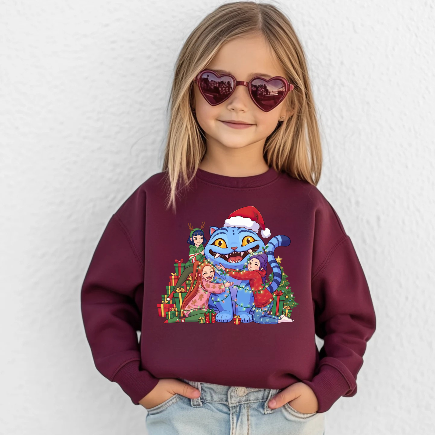 K-pop Christmas Sweatshirt Design 2 for Youth and Adults