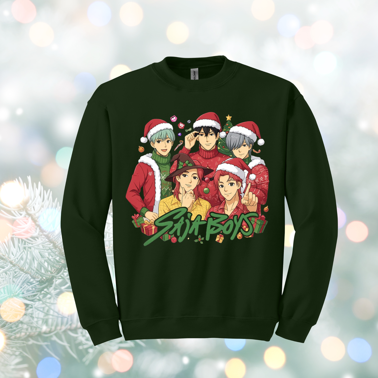 K-pop Christmas Sweatshirt Design 5 for Youth and Adults