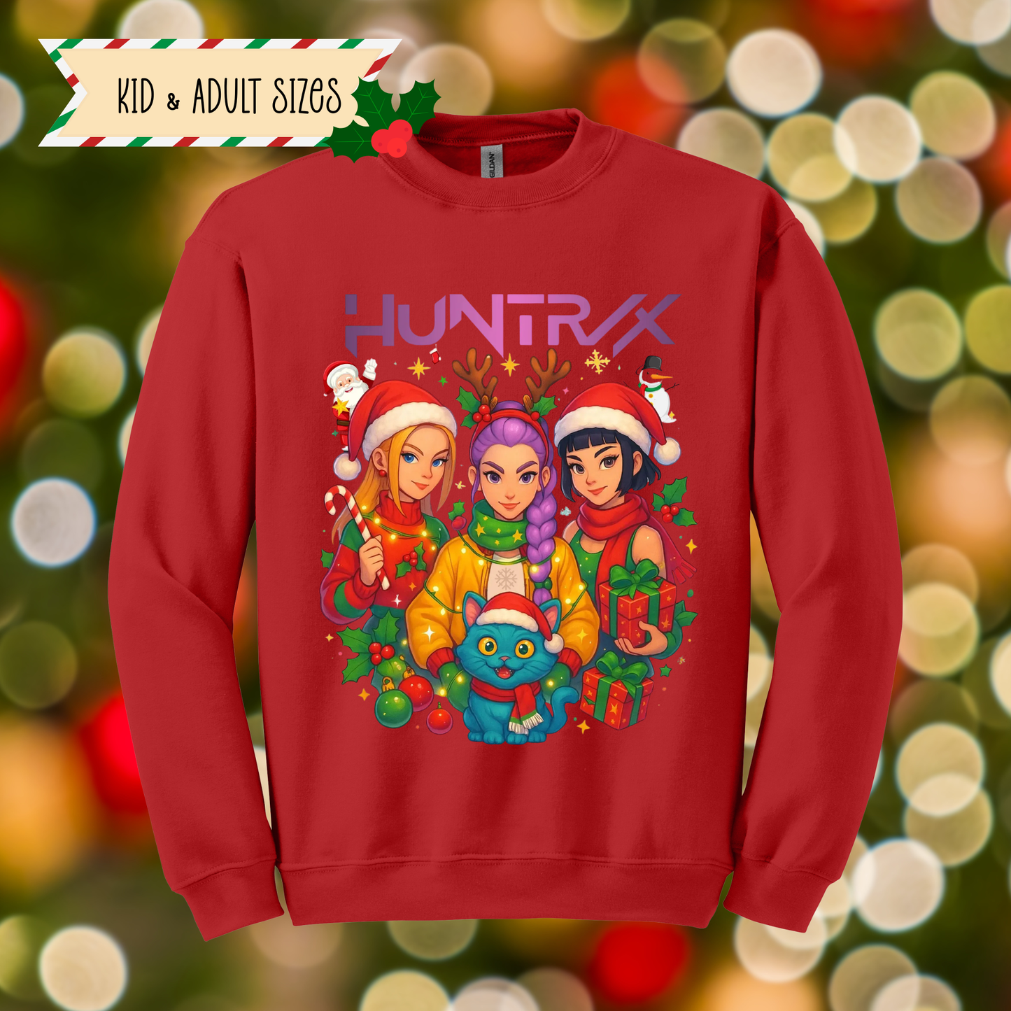 K-pop Christmas Sweatshirt Design 6 for Youth and Adults