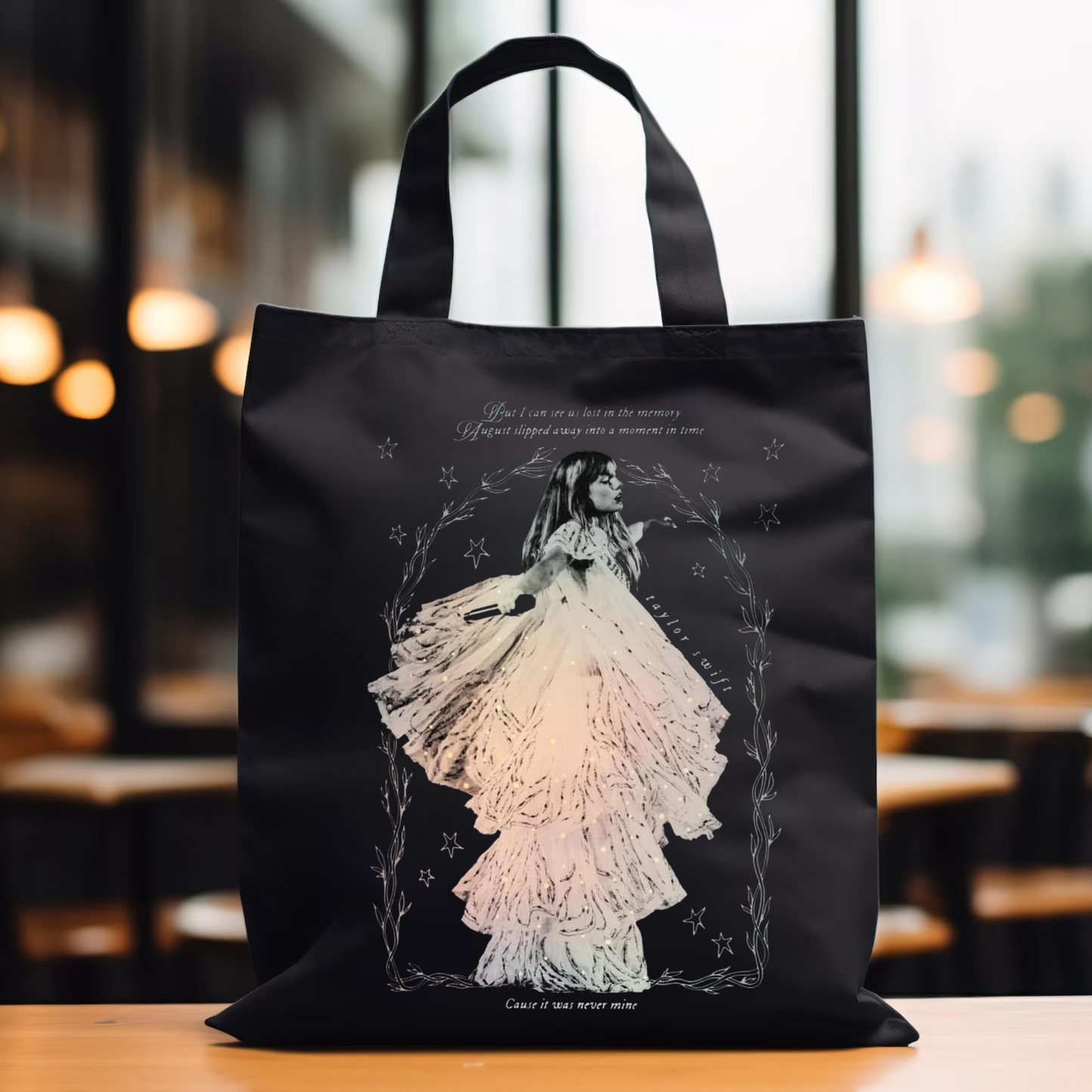 TS Black Tote Bag
