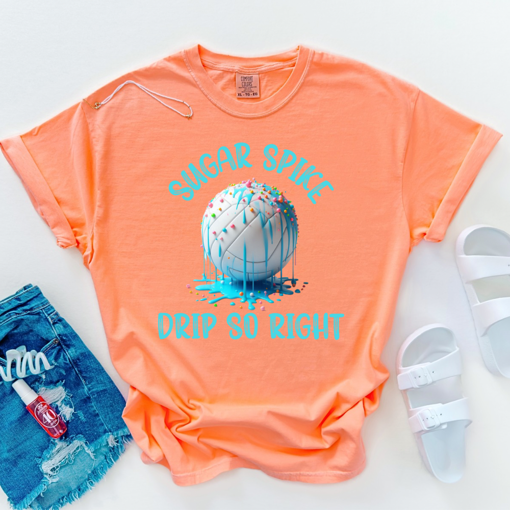 Volleyball Neon Drip Shirt