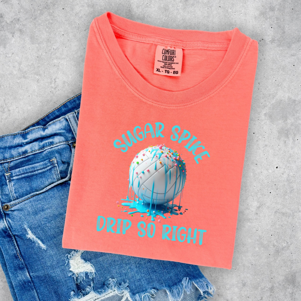 Volleyball Neon Drip Shirt
