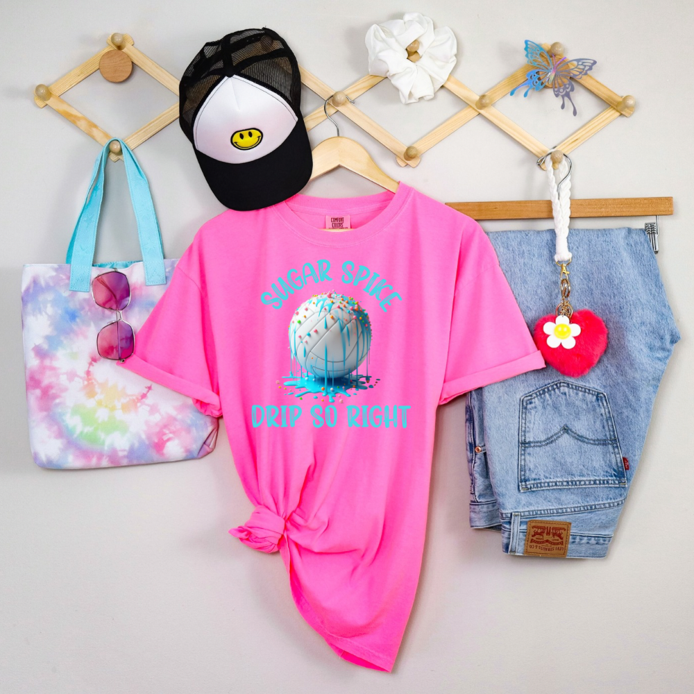 Volleyball Neon Drip Shirt