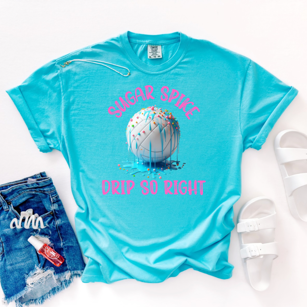 Volleyball Neon Drip Shirt