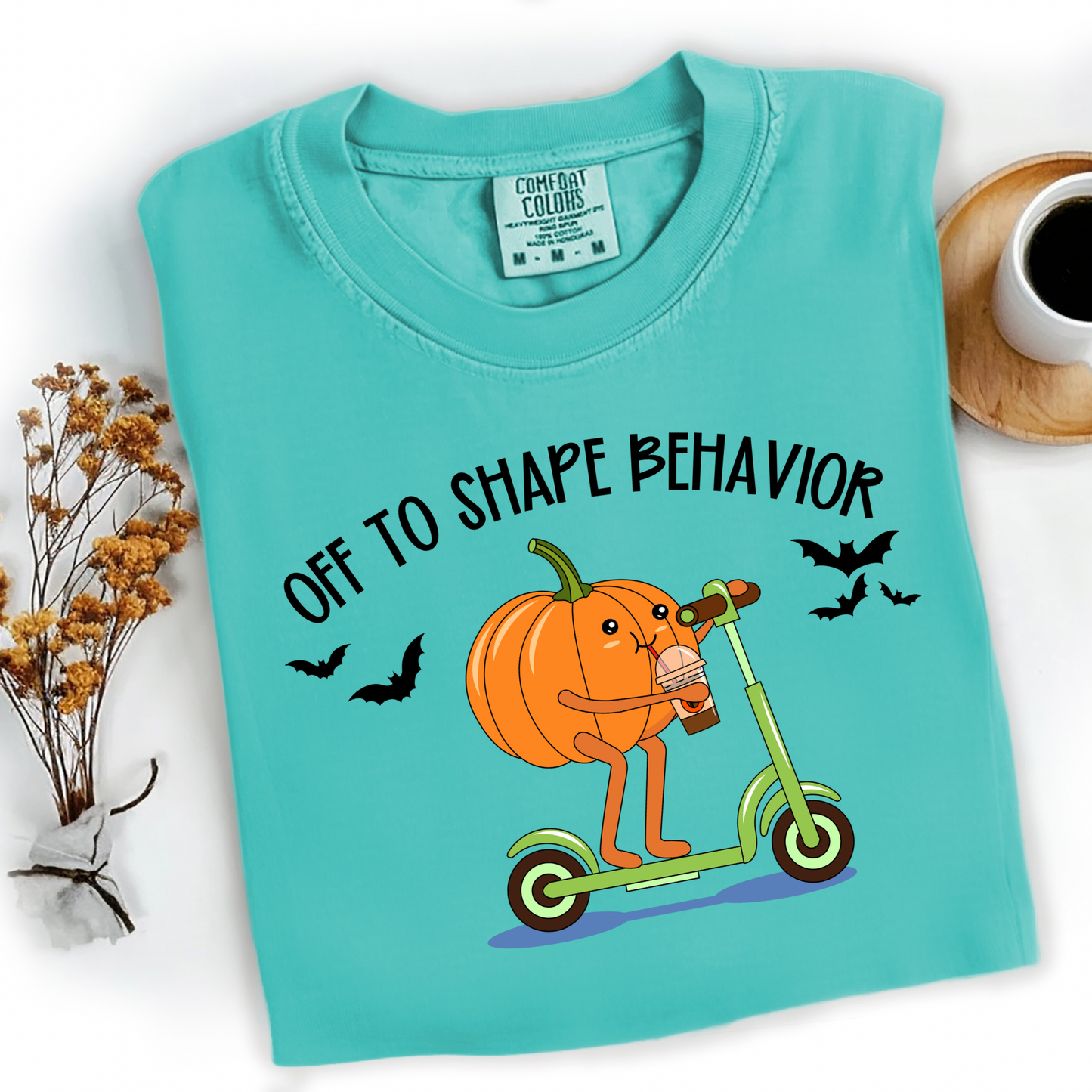 Halloween BCBA Ghost Shirt β Comfort Colors Tee for Behavior Analysts
