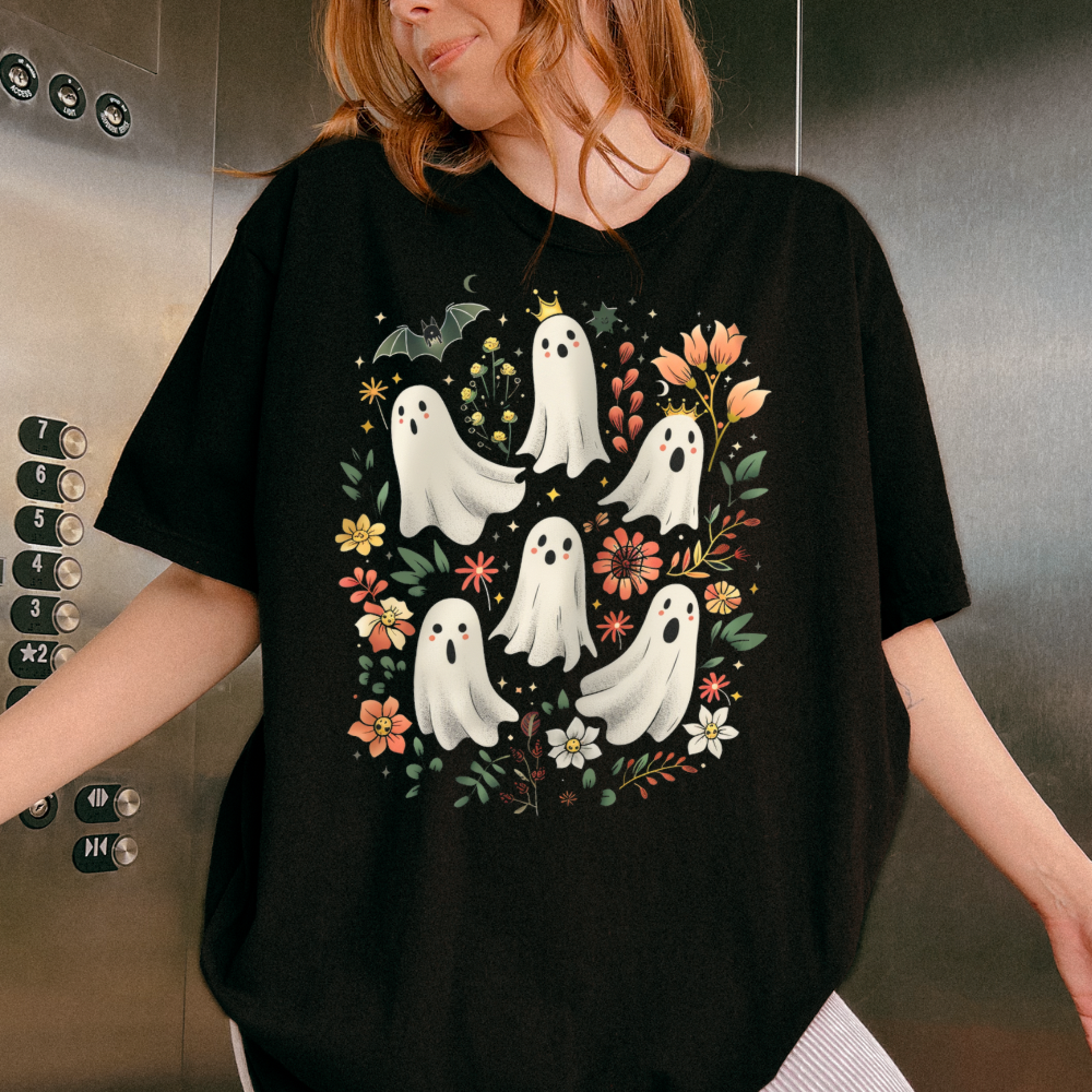 Vintage Ghost Halloween Shirt Comfort Colors