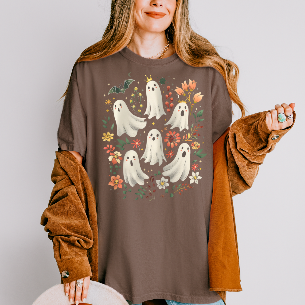 Vintage Ghost Halloween Shirt Comfort Colors
