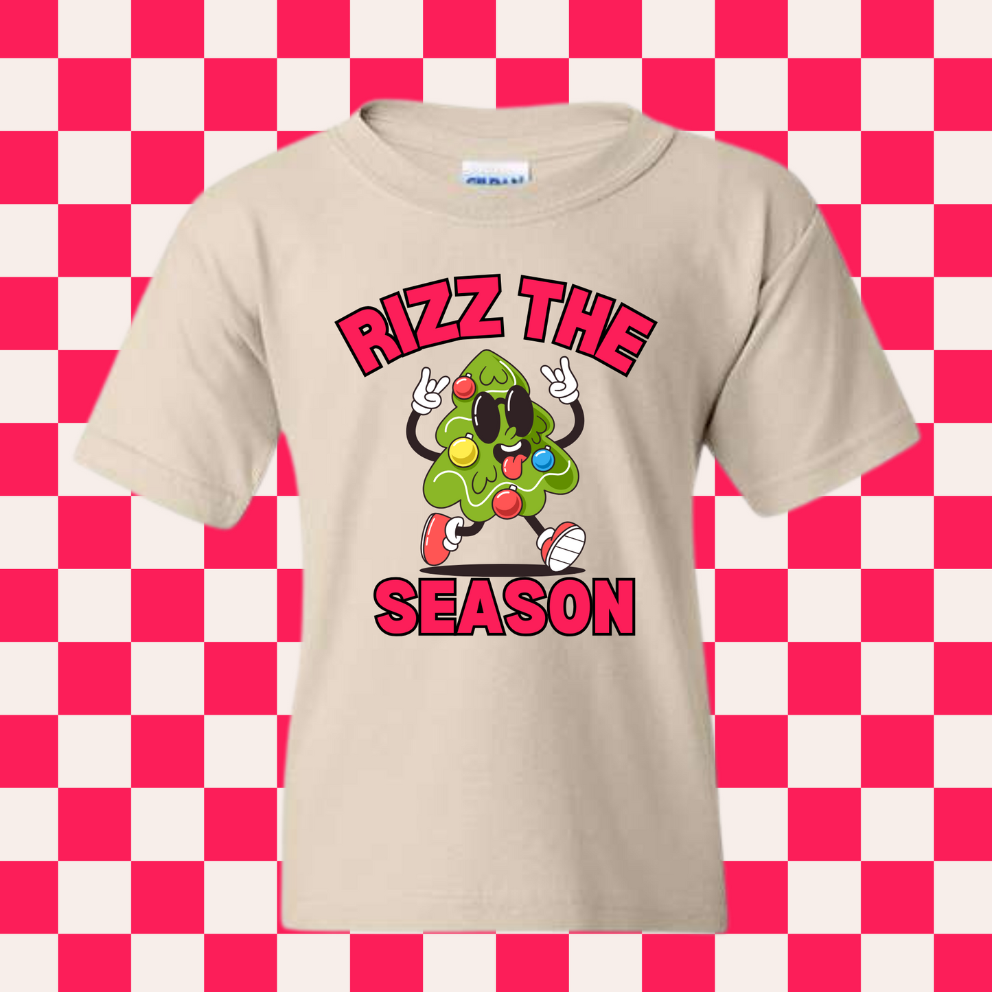 Rizz the Season Christmas Shirt for Kids