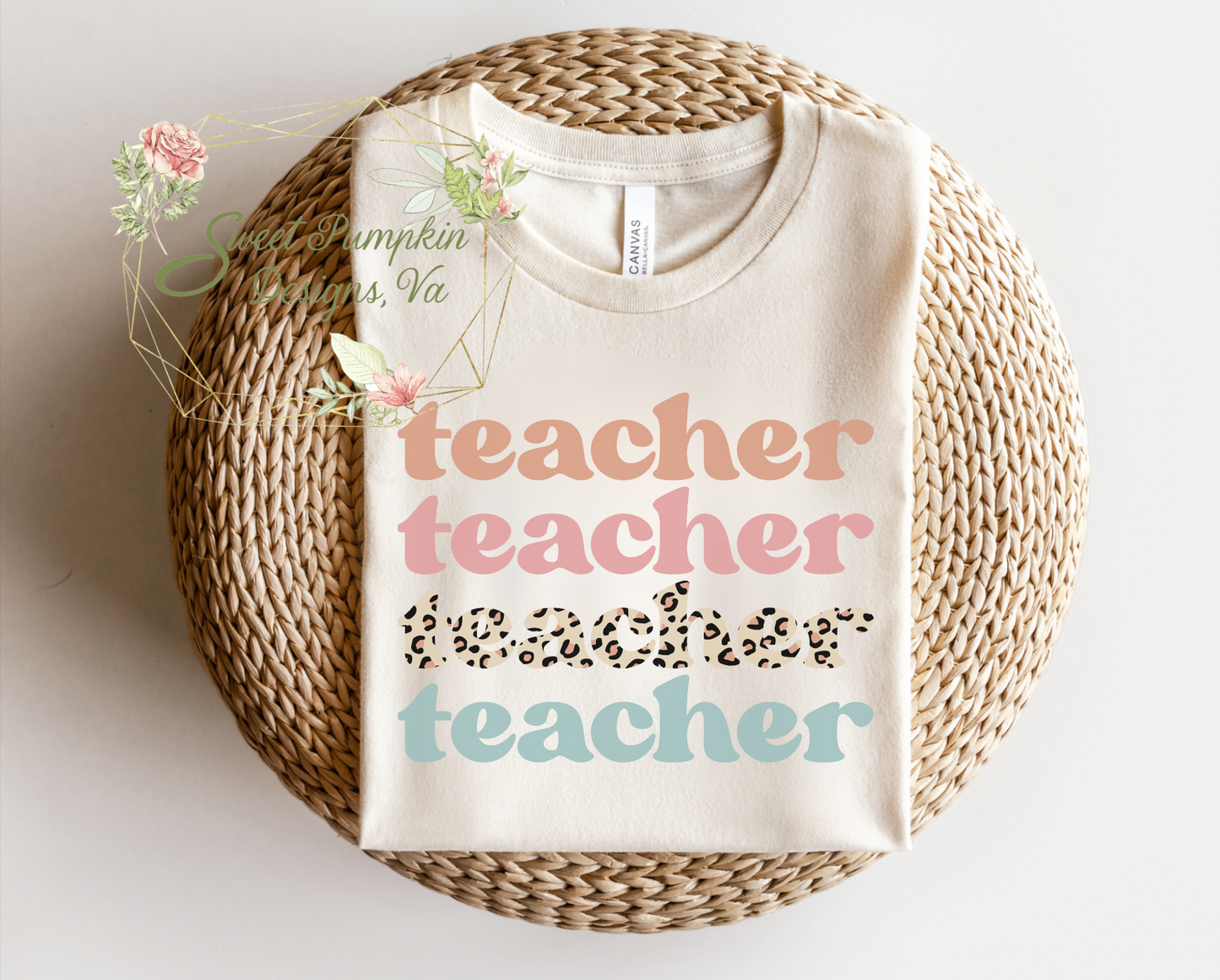 Leopard Print Teacher Shirt