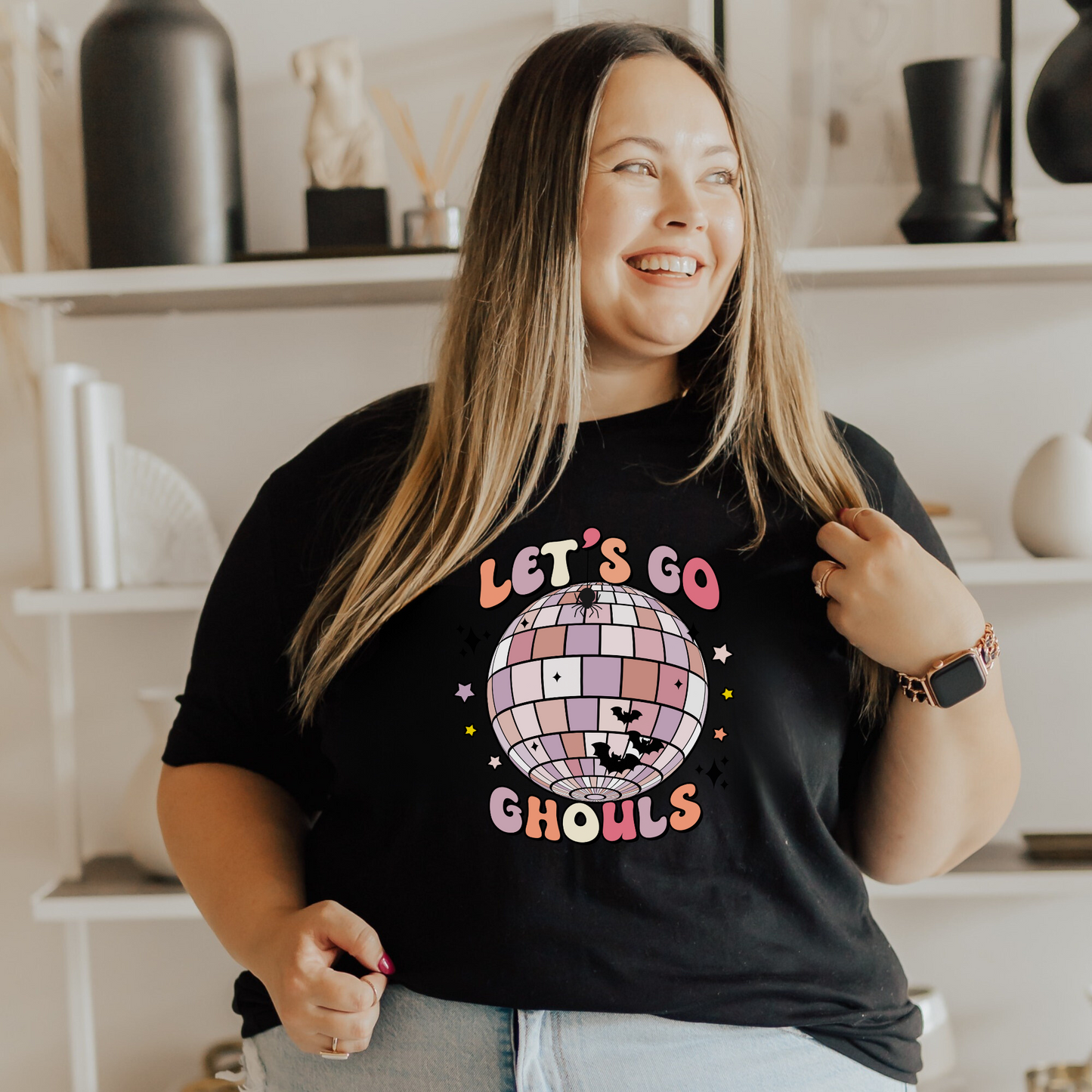 Let's Go Ghouls! Retro Halloween Shirt for a Spooktacular Style