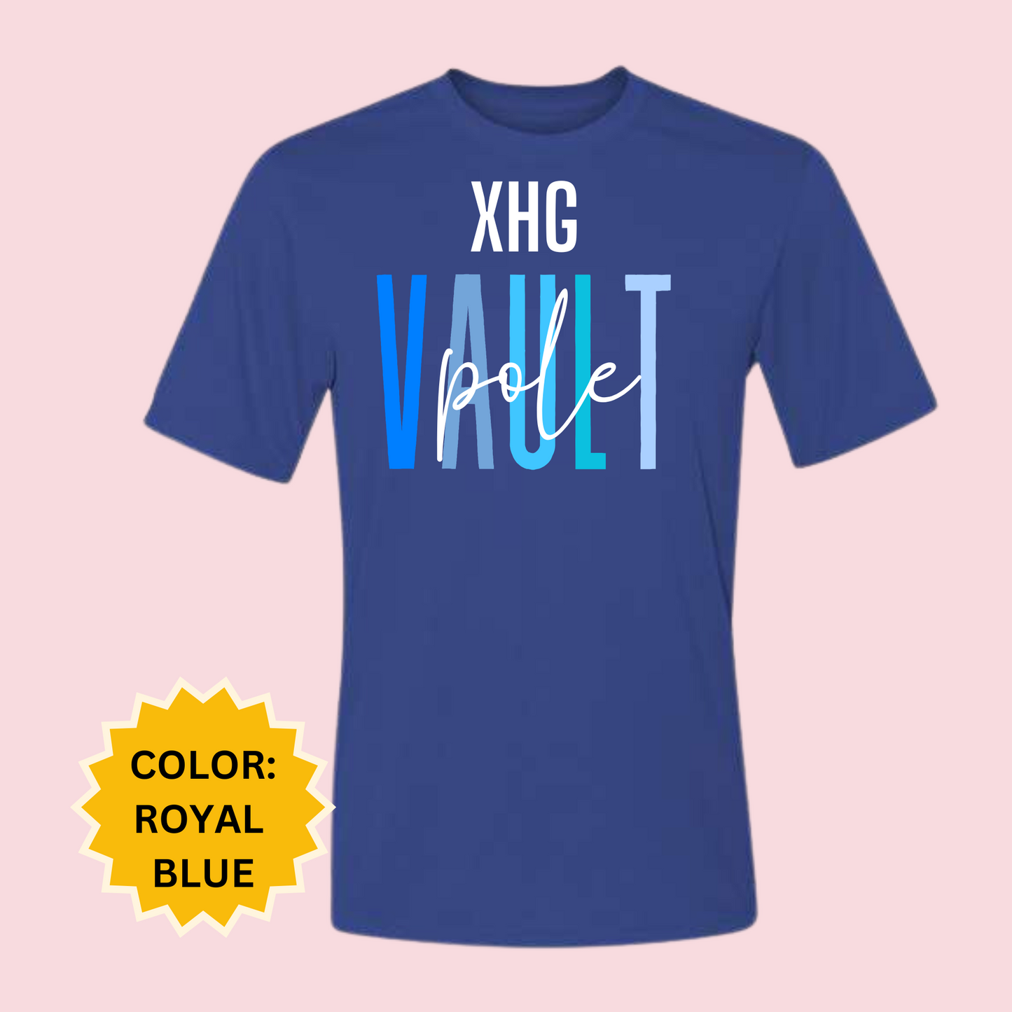 XHG Pole Vault Adult & Youth DRY FIT Shirt Design 2