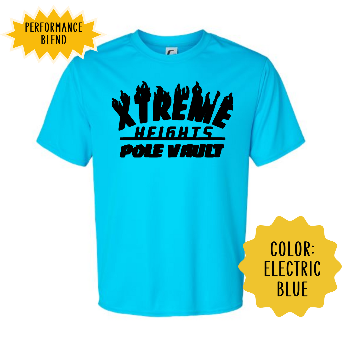 XHG Pole Vault Adult & Youth Shirt Design 1
