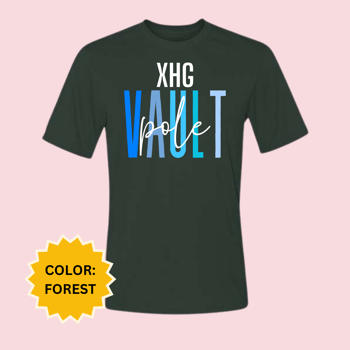 XHG Pole Vault Adult & Youth DRY FIT Shirt Design 2