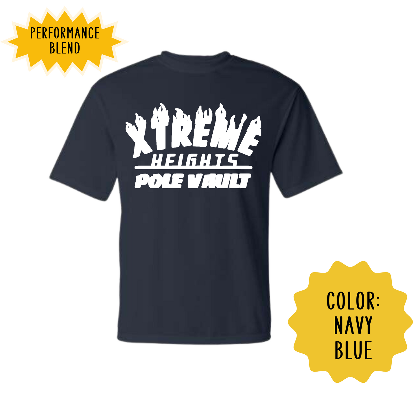XHG Pole Vault Adult & Youth Shirt Design 1
