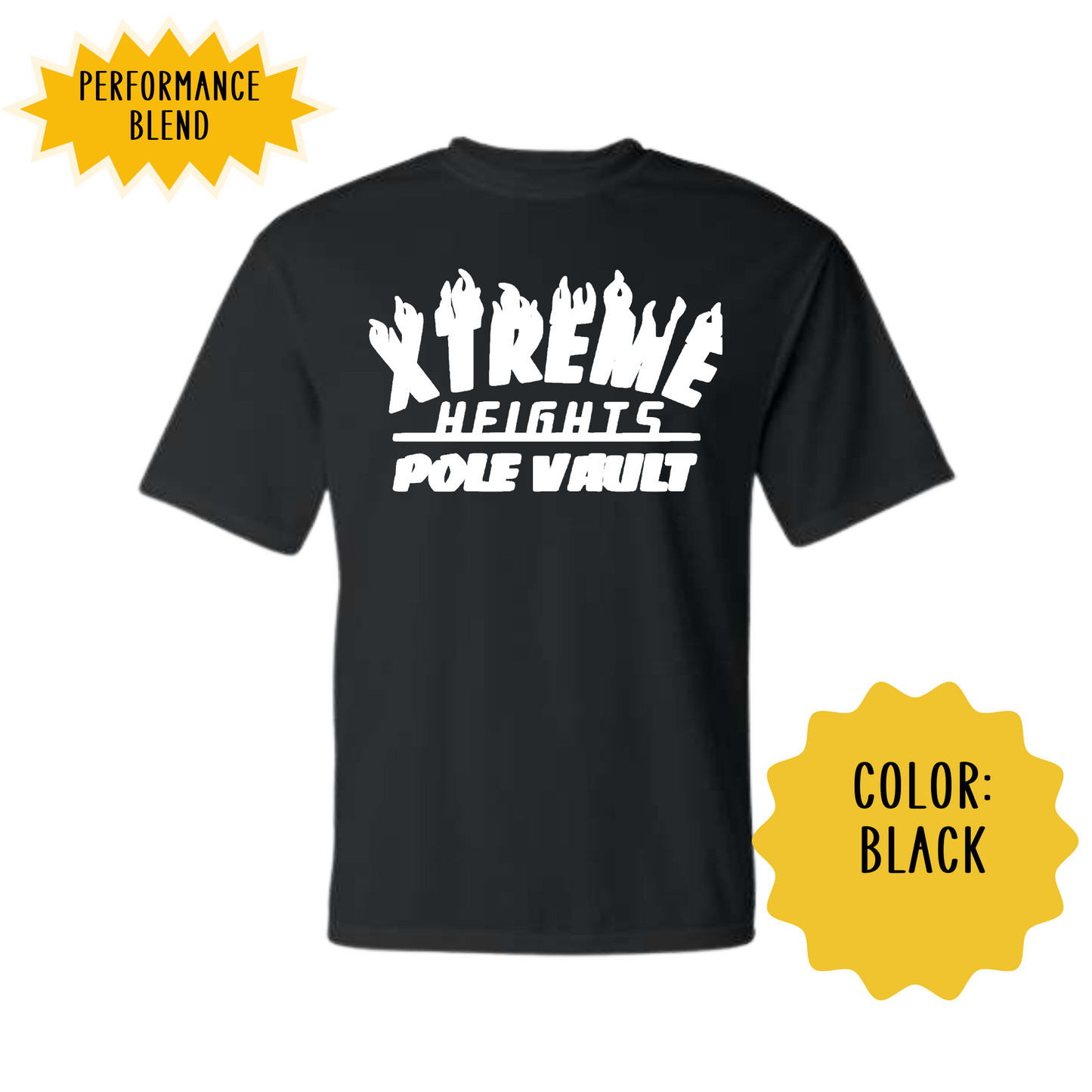 XHG Pole Vault Adult & Youth Shirt Design 1