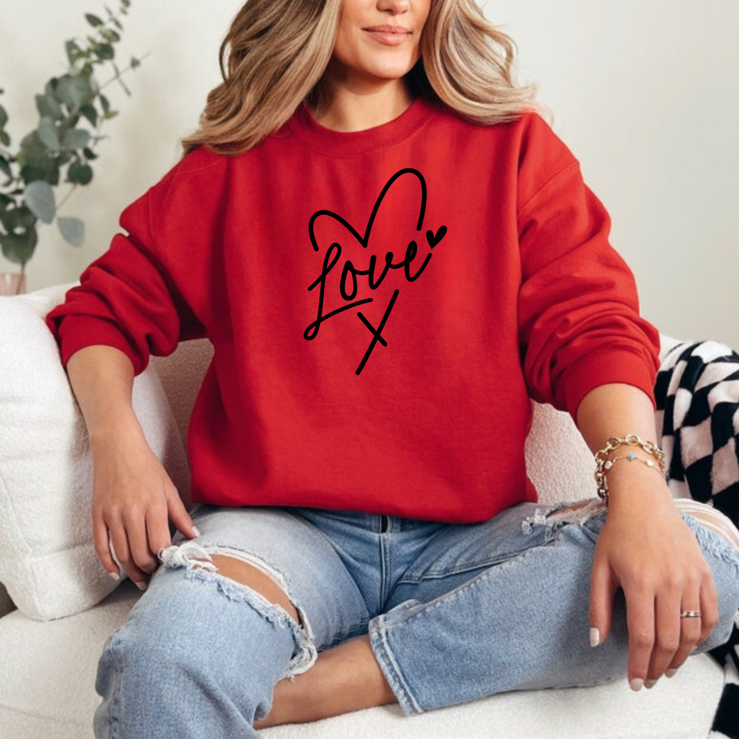 Love Valentines Day Sweatshirt