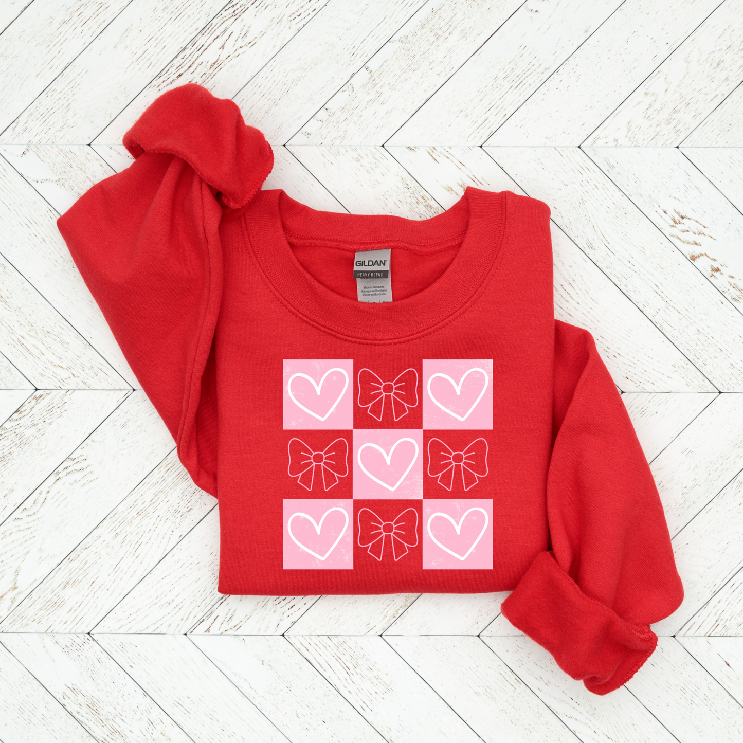 Retro Coquette Valentine's Day Crewneck Sweatshirt