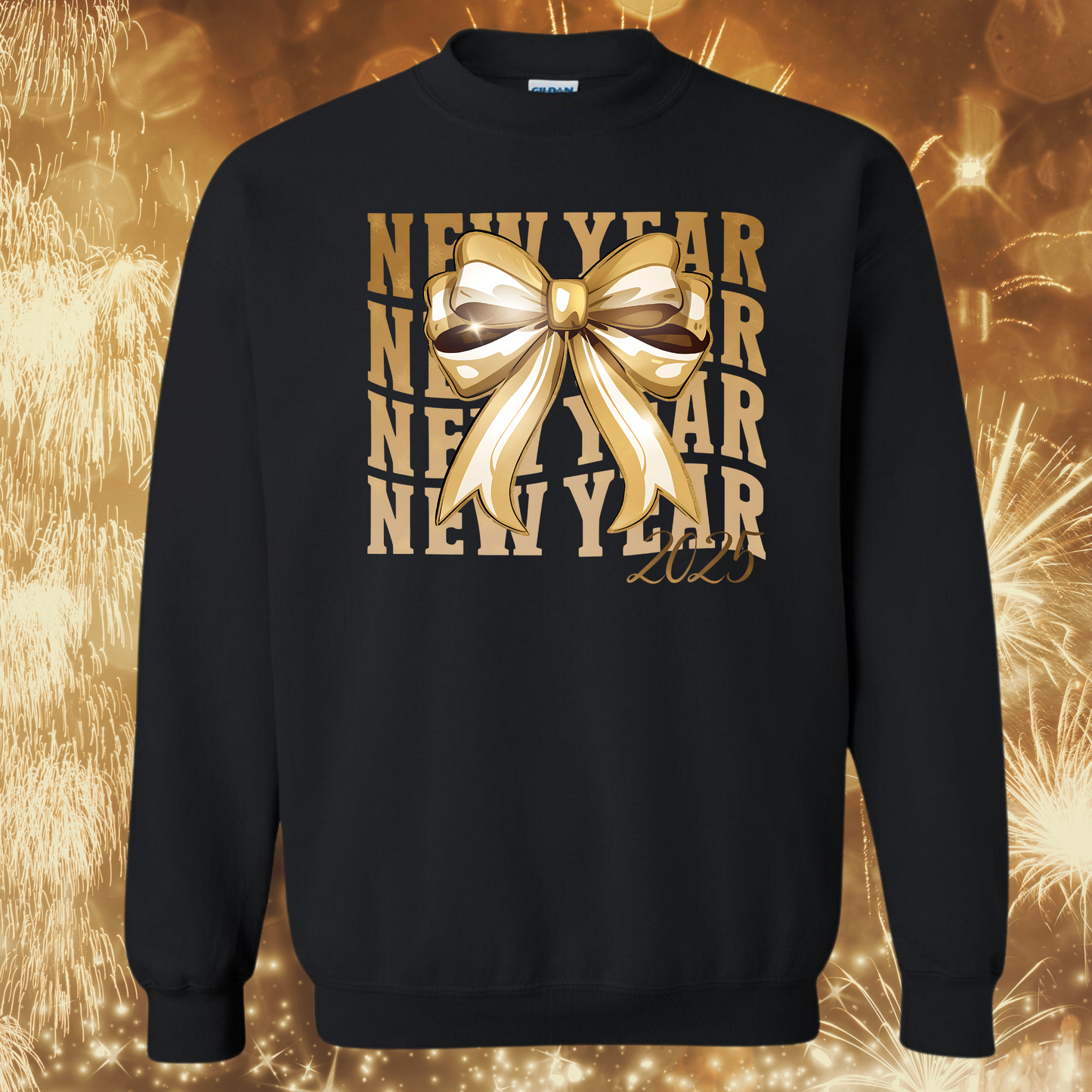 Coquette Bow New Year 2025 Crewneck Sweatshirt