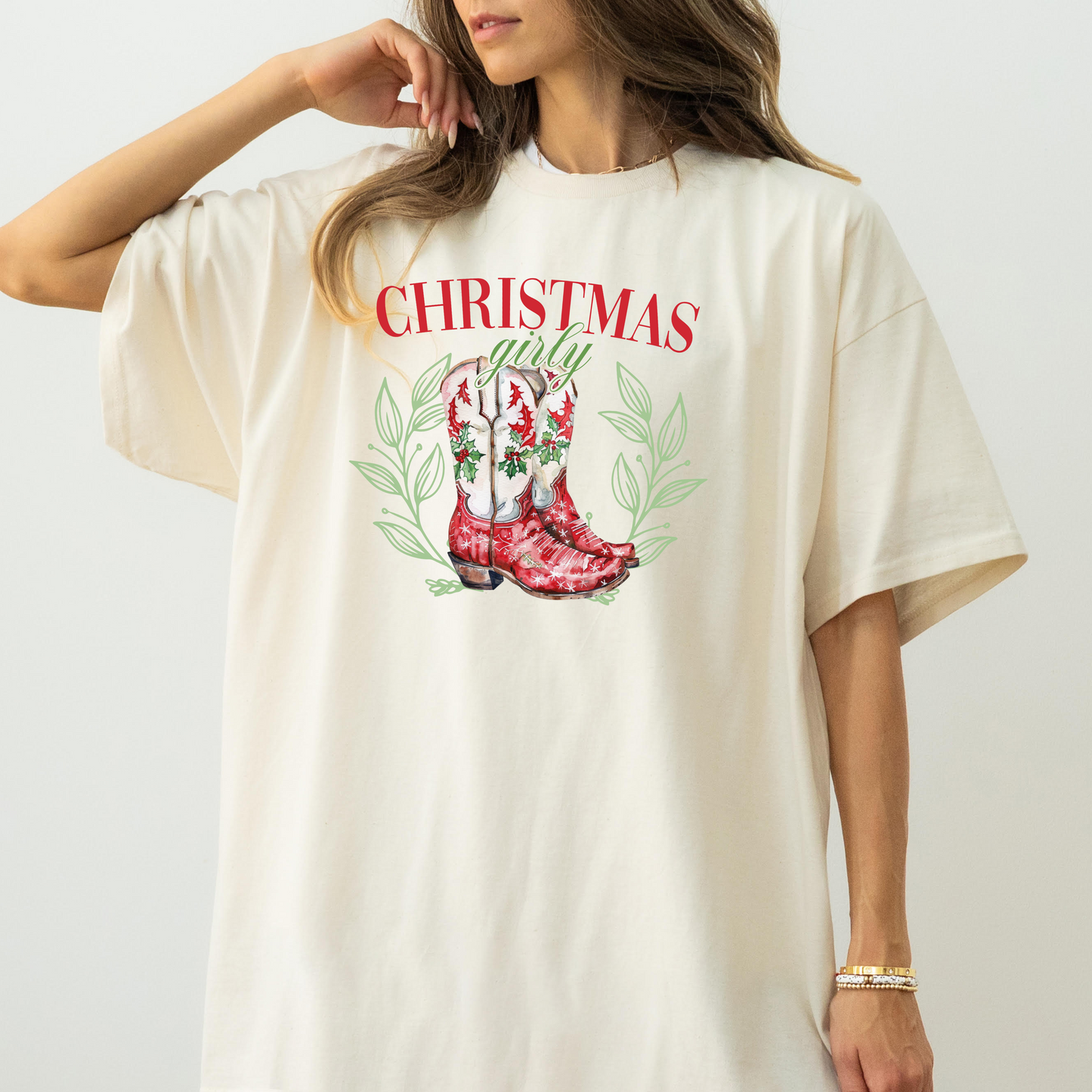 Christmas Girly Coquette Crewneck Sweatshirt