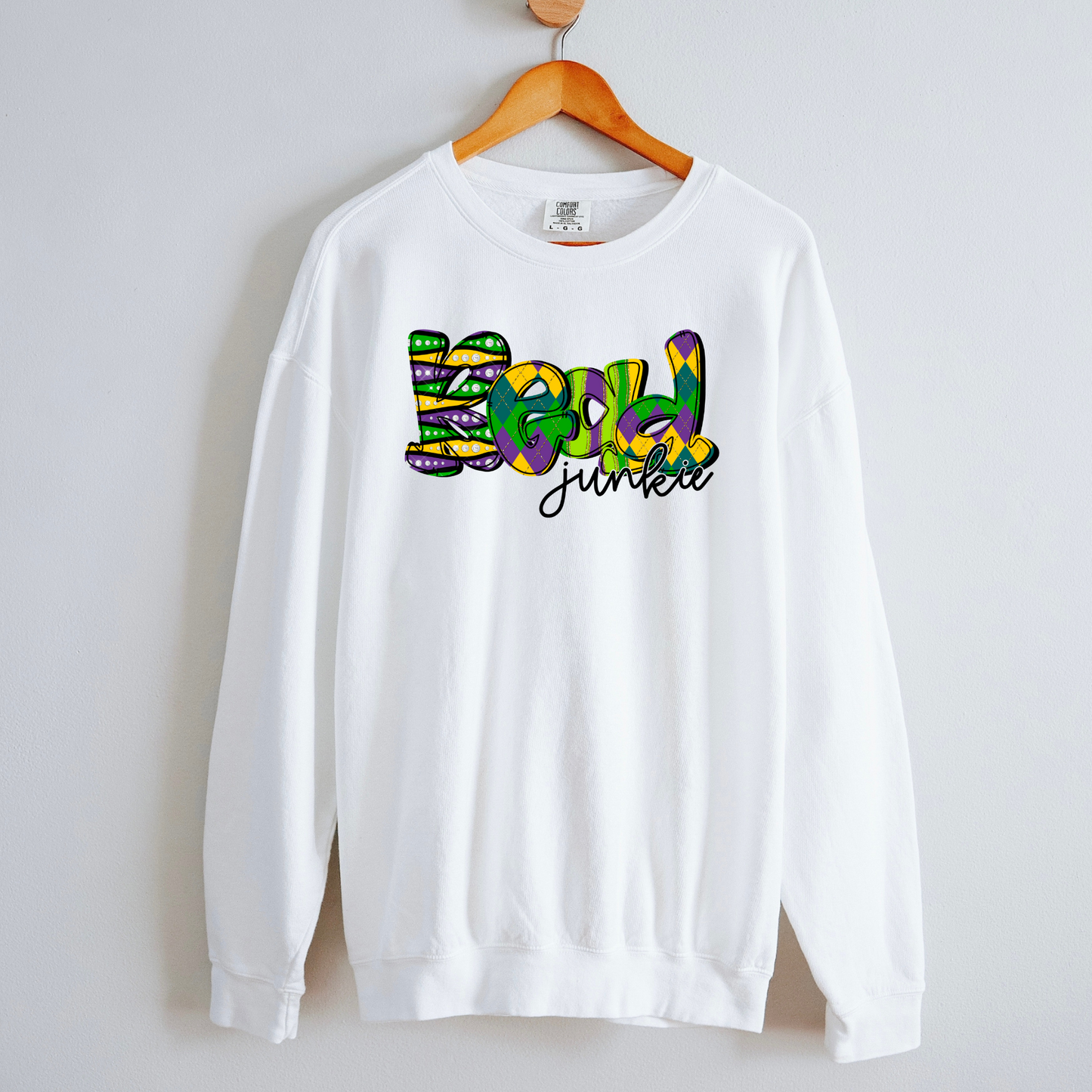 Bead Junkie Mardi Gras Sweatshirt